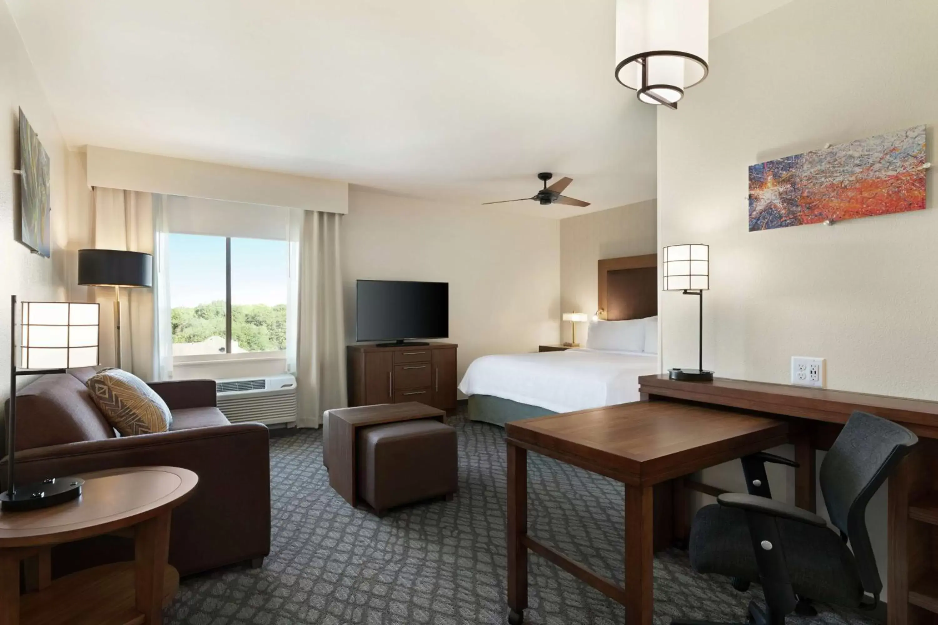 Bedroom, Seating Area in Homewood Suites by Hilton Houston NW at Beltway 8
