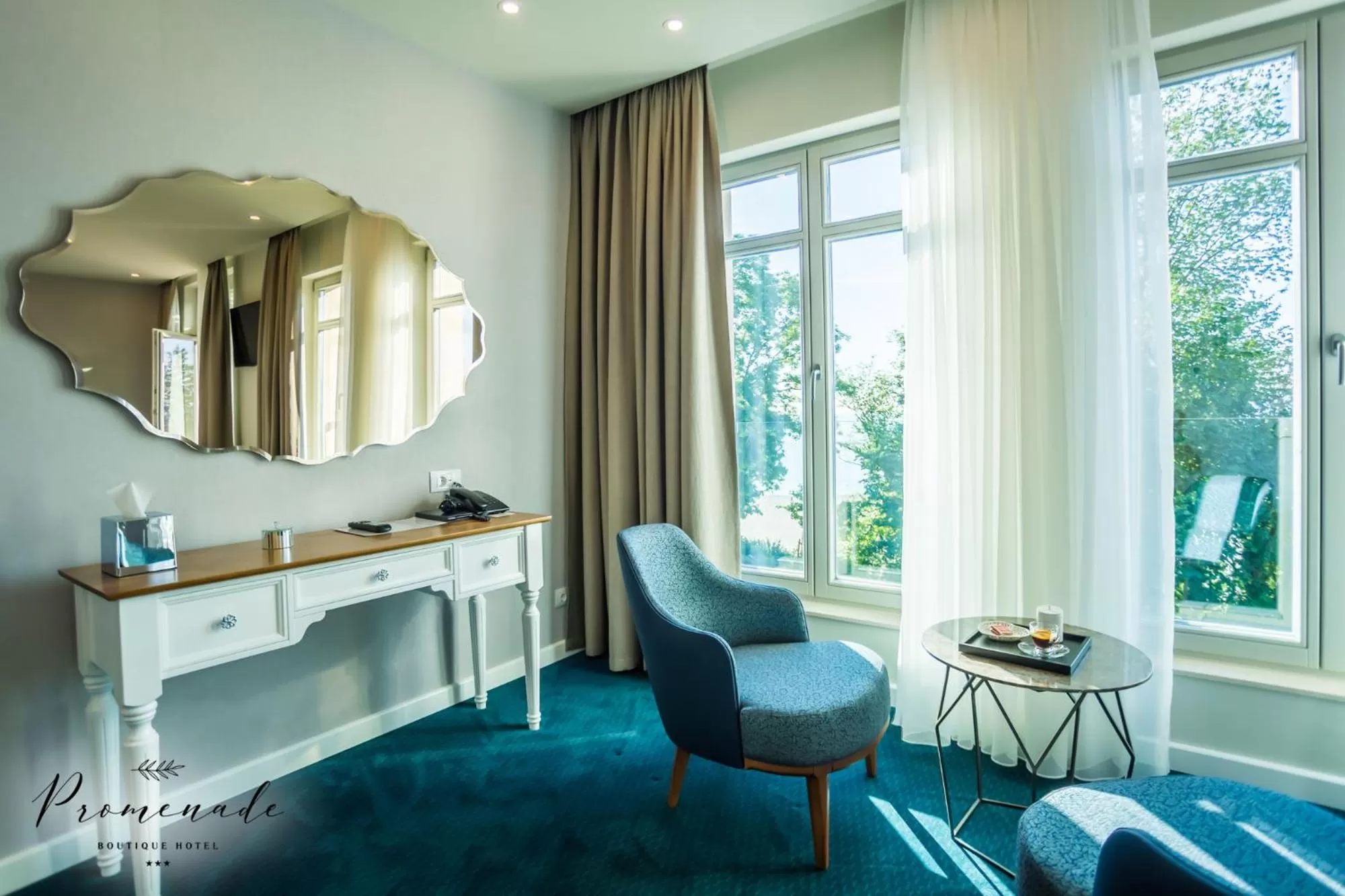 Seating area in Hotel Residence Promenade