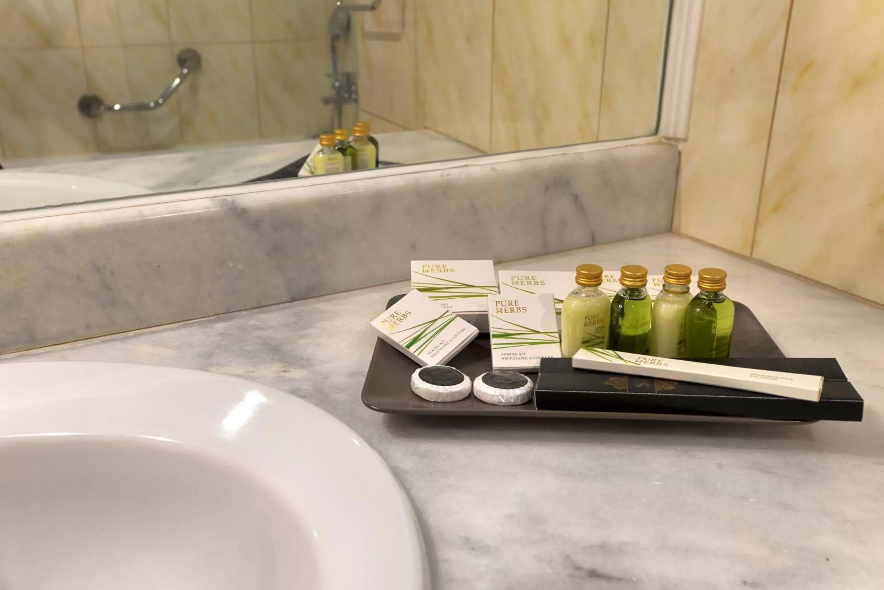 Decorative detail, Bathroom in Ariti Grand Hotel