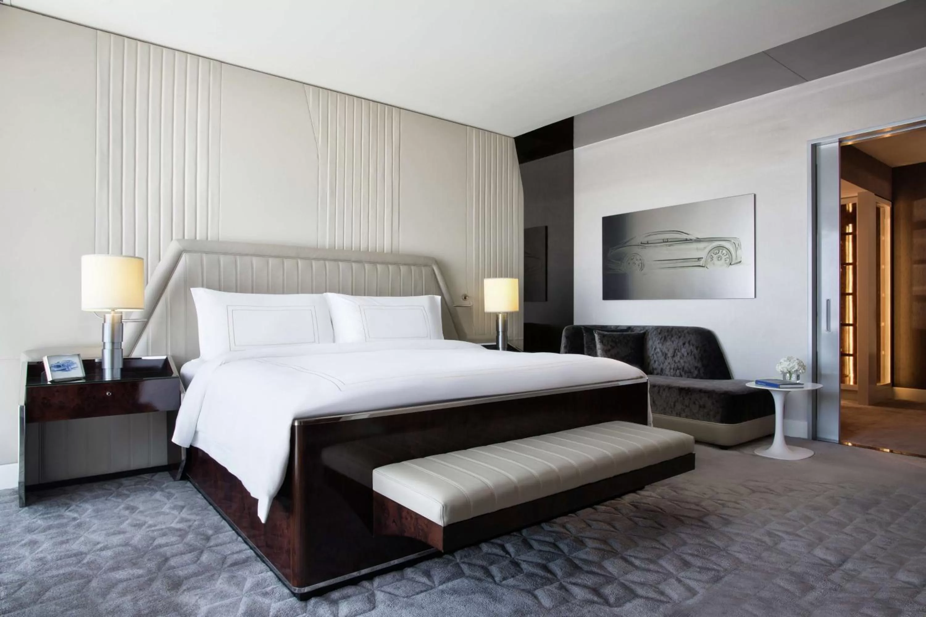 Living room, Bed in Al Habtoor Palace - Preferred Hotels & Resorts