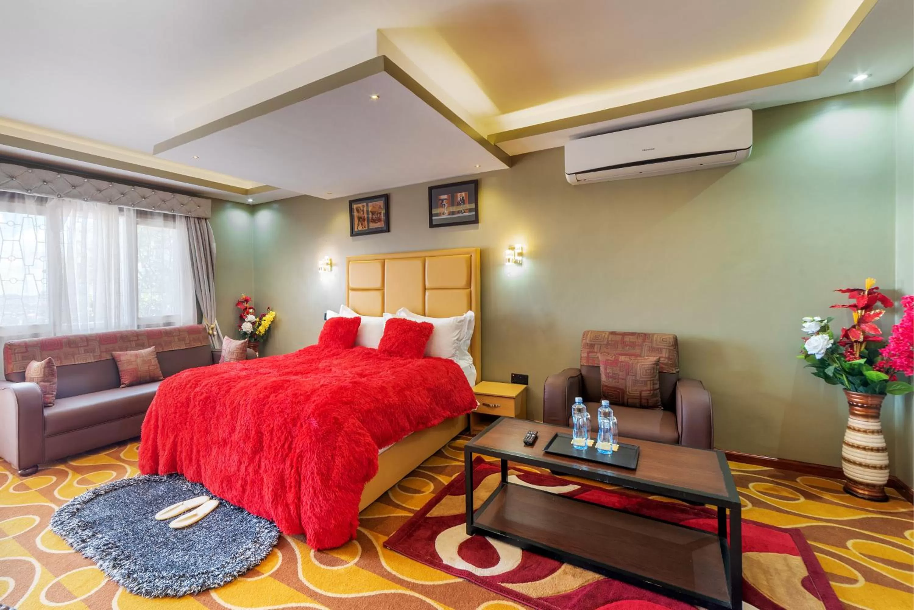 Bedroom in Afro Park Hotel