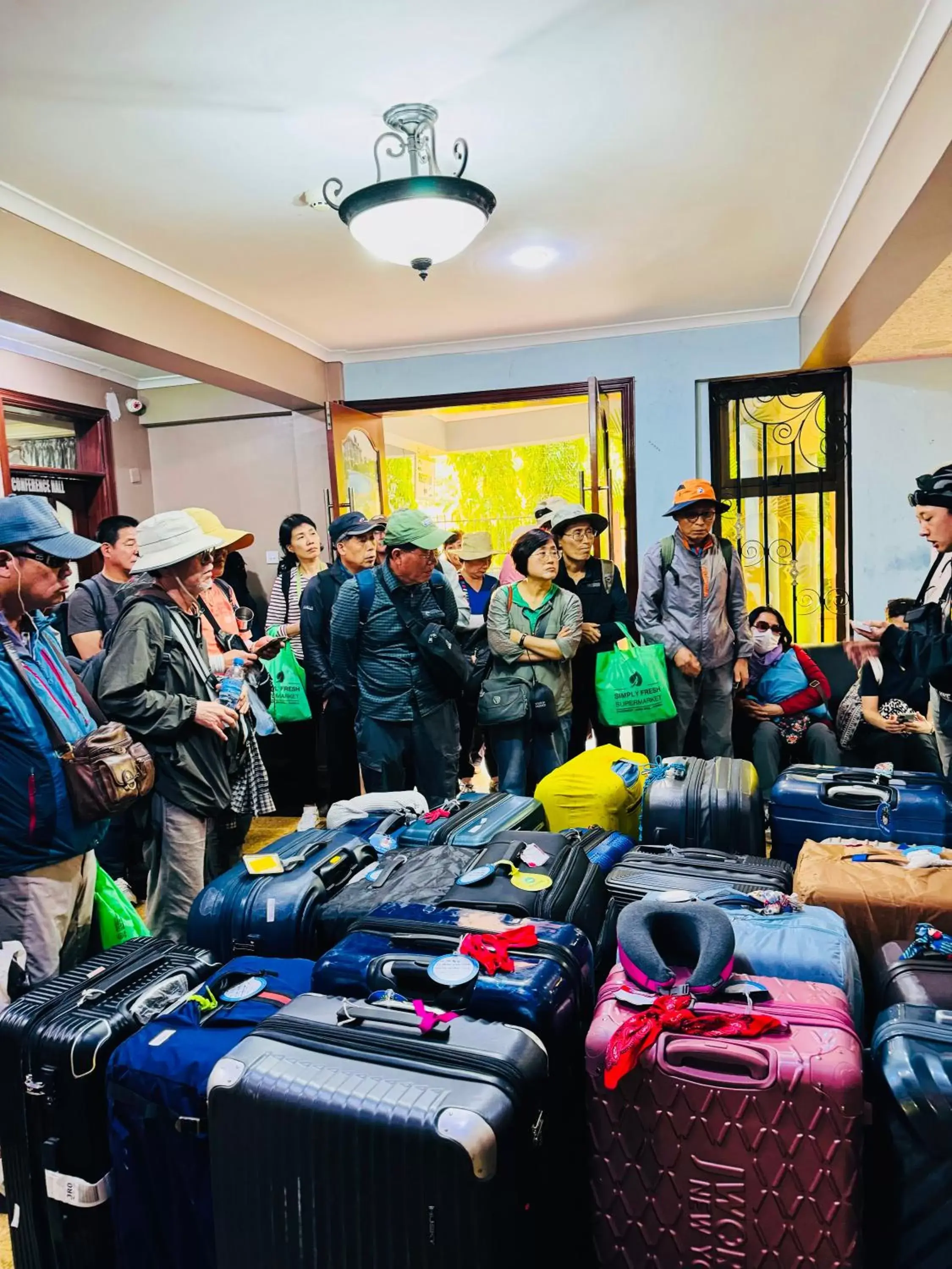 group of guests in Green Mountain Hotel