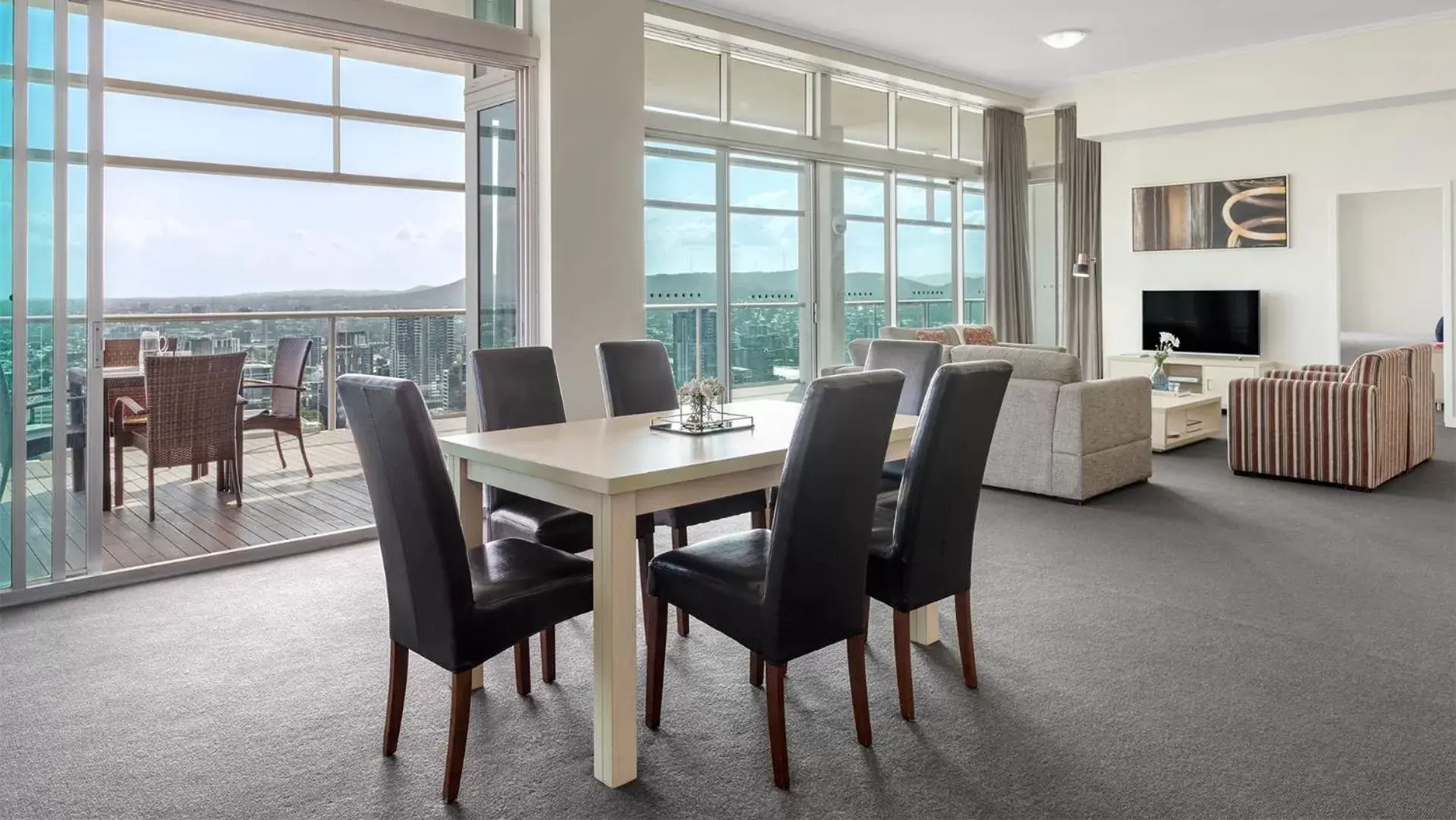 Dining Area in Oaks Brisbane Casino Tower Suites