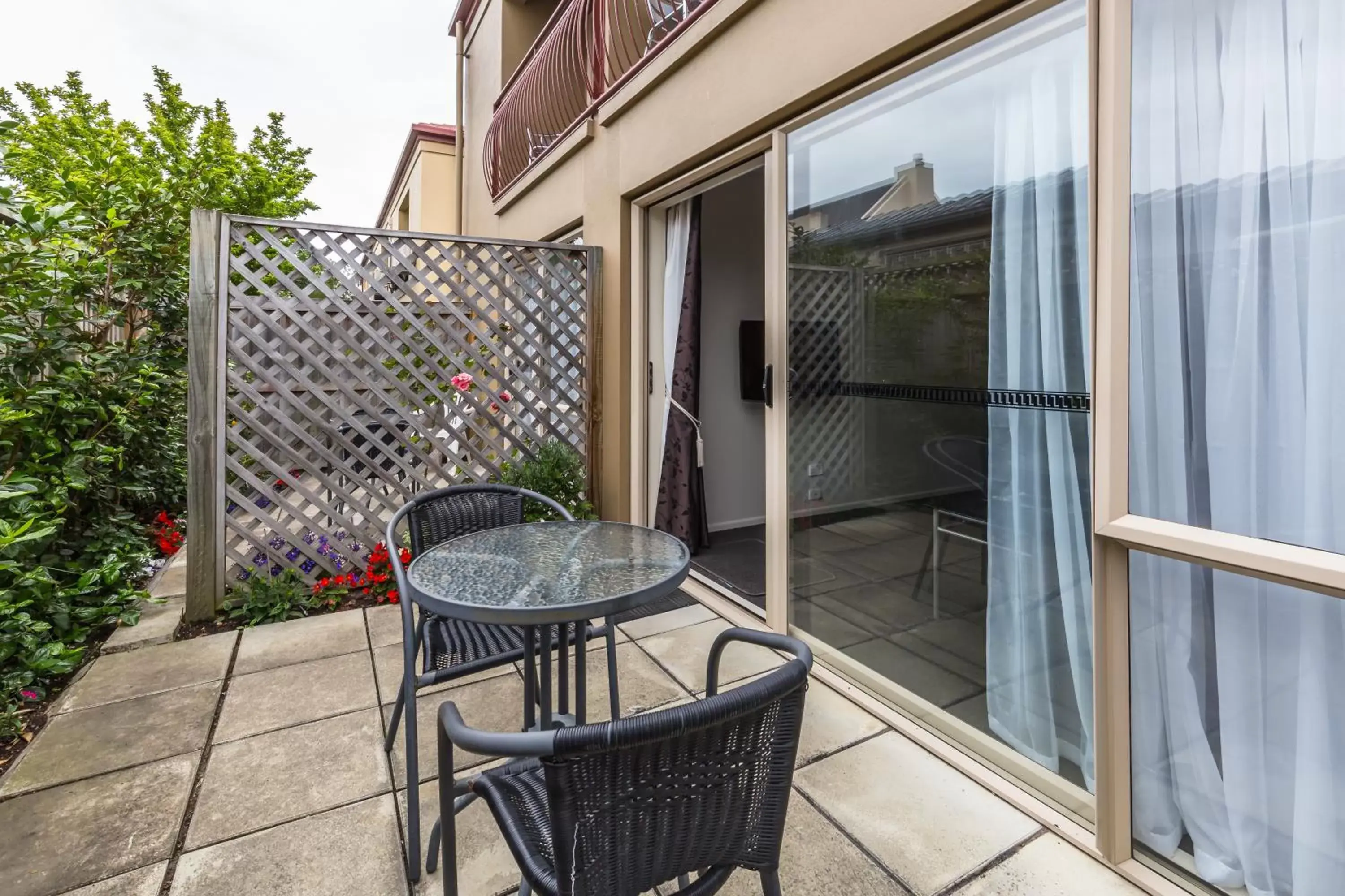 Patio, Balcony/Terrace in Roma On Riccarton Motel