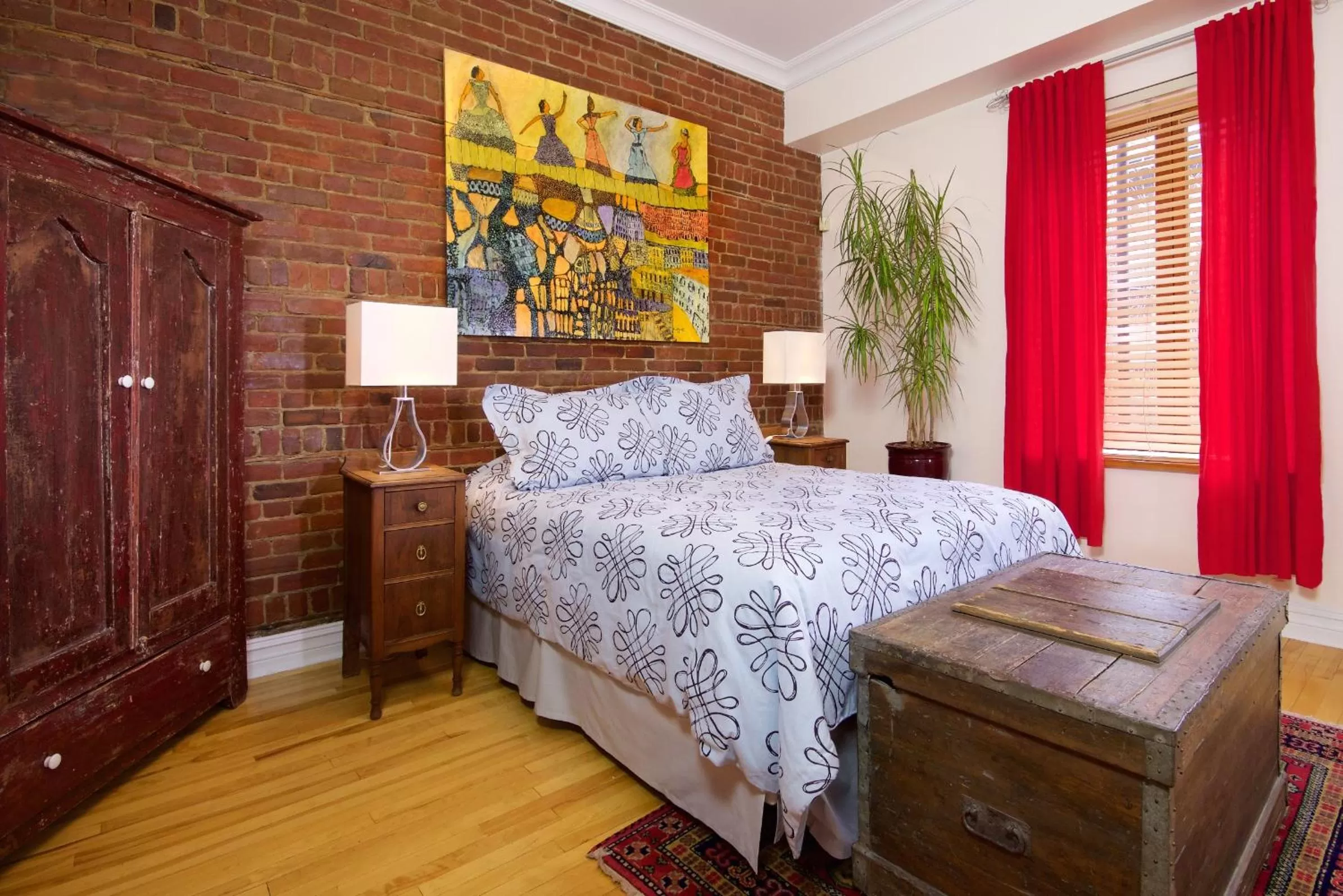 Bed in Auberge Les Bons Matins