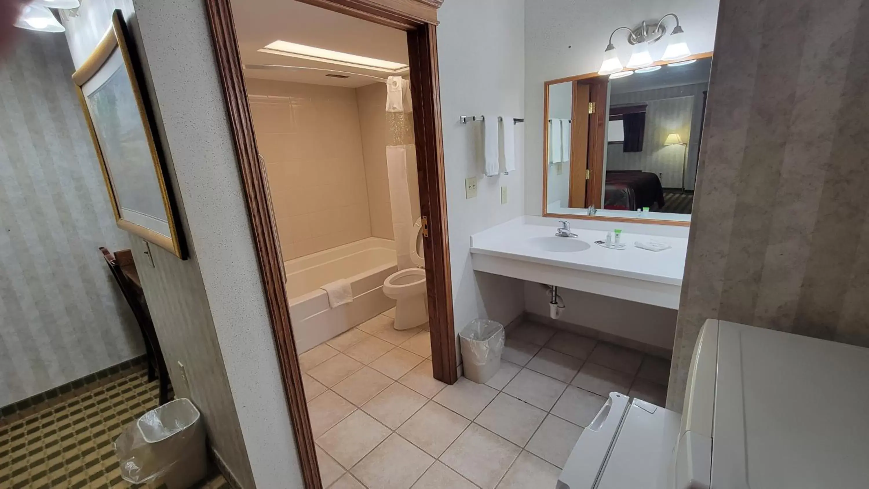 Bathroom in Ramada by Wyndham Saginaw Hotel & Suites