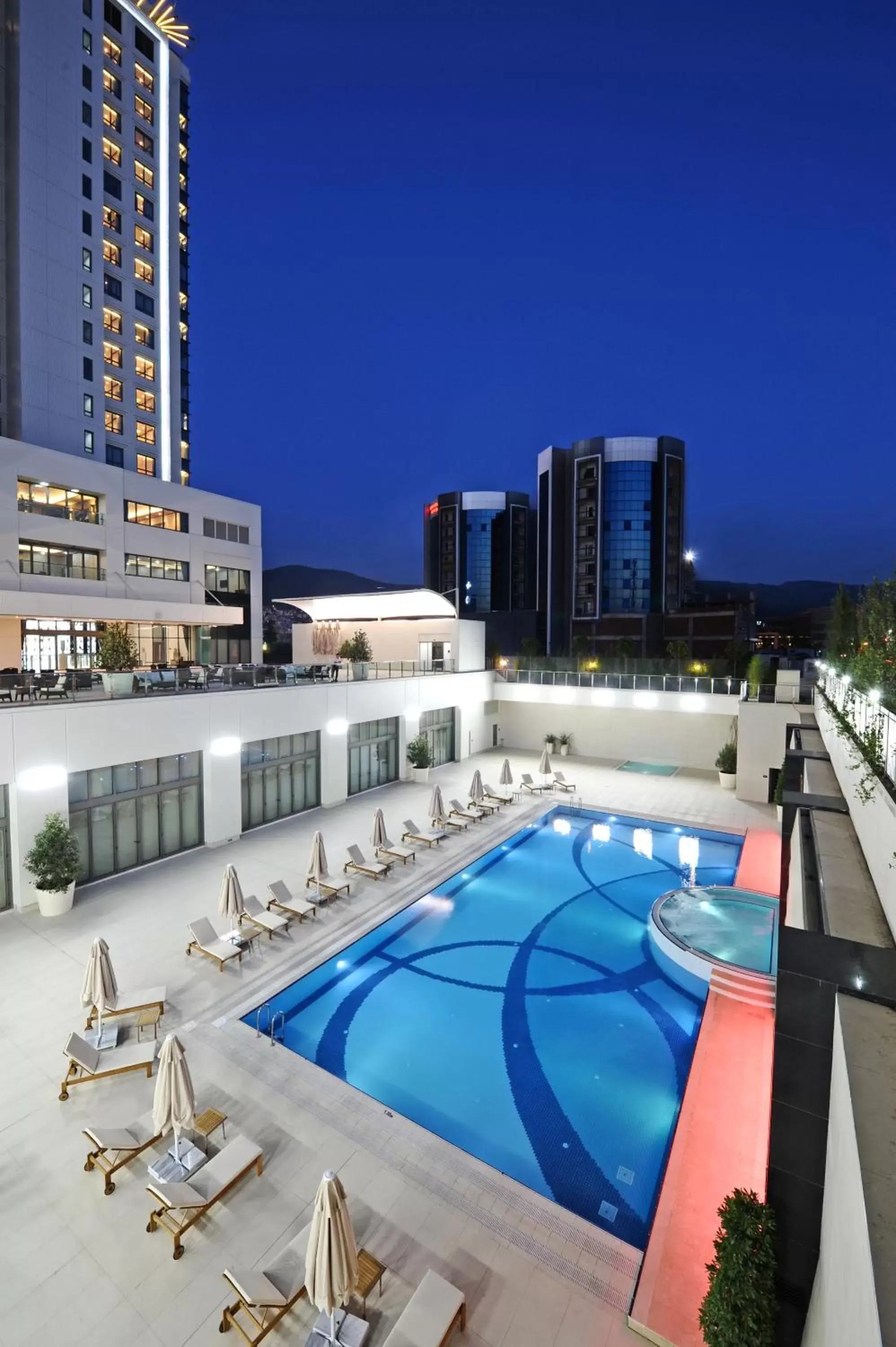 Pool View in Crowne Plaza Bursa Convention Center & Thermal Spa, an IHG Hotel