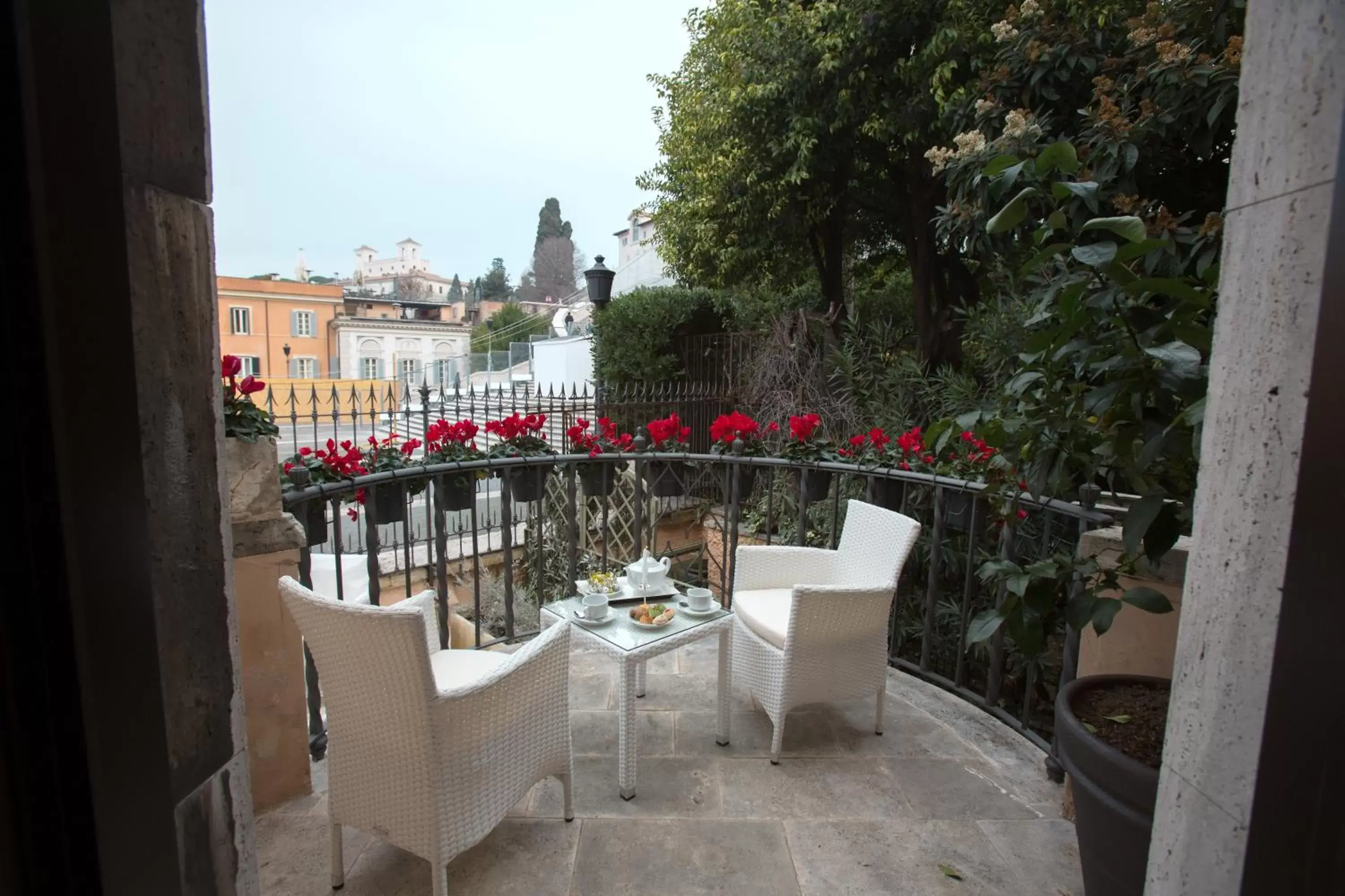 Balcony/Terrace in Royal Suite Trinità Dei Monti