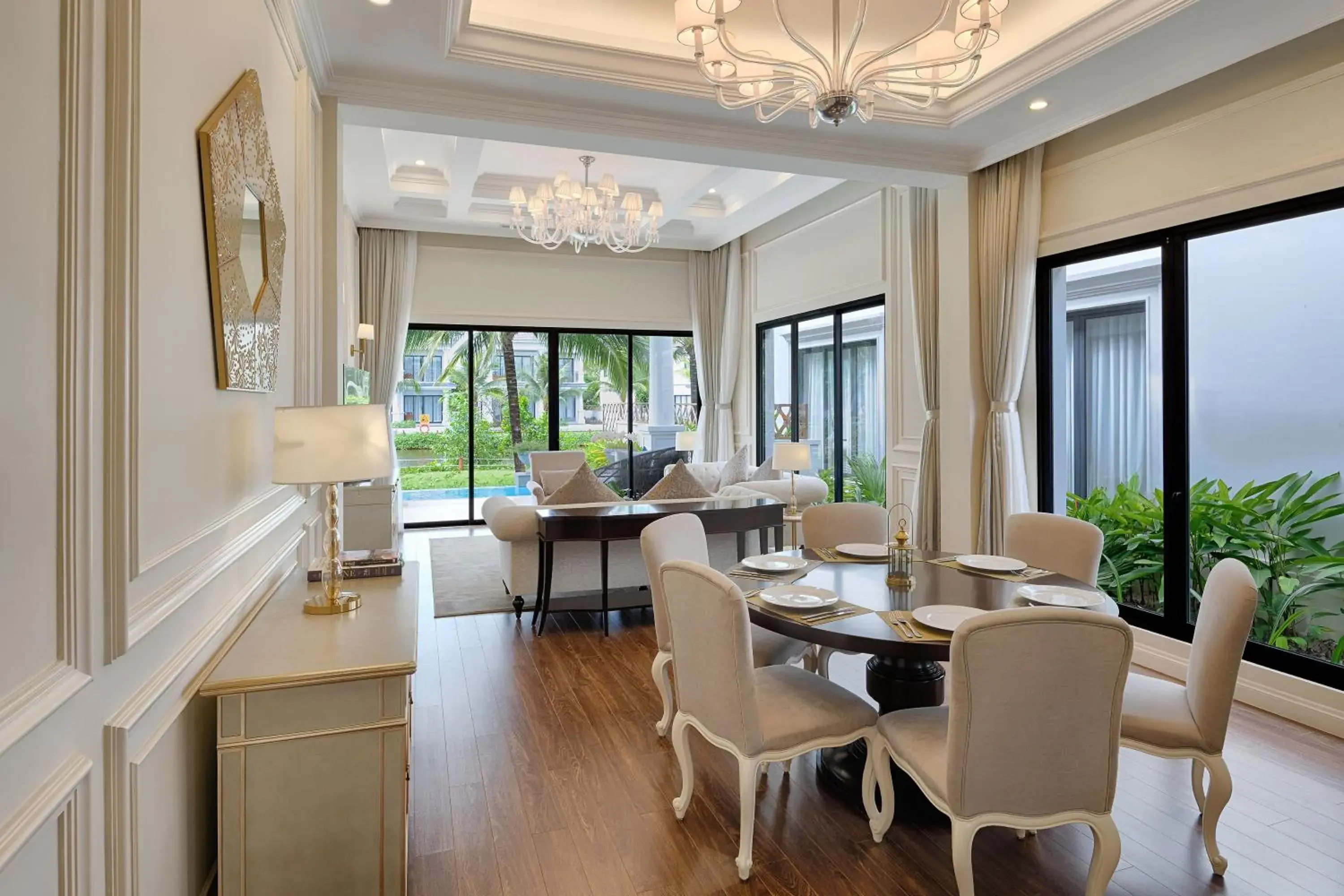 Living room, Dining Area in Melia Vinpearl Phu Quoc