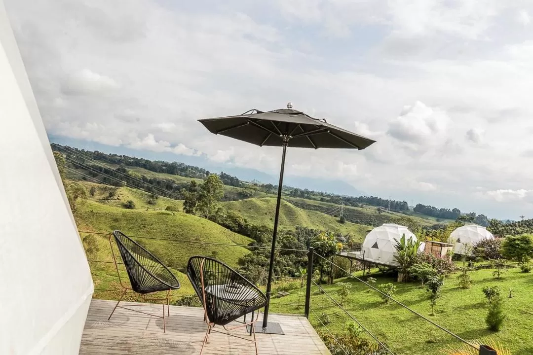 Mountain view in Ecohotel Monte Tierra Habitaciones y Glamping