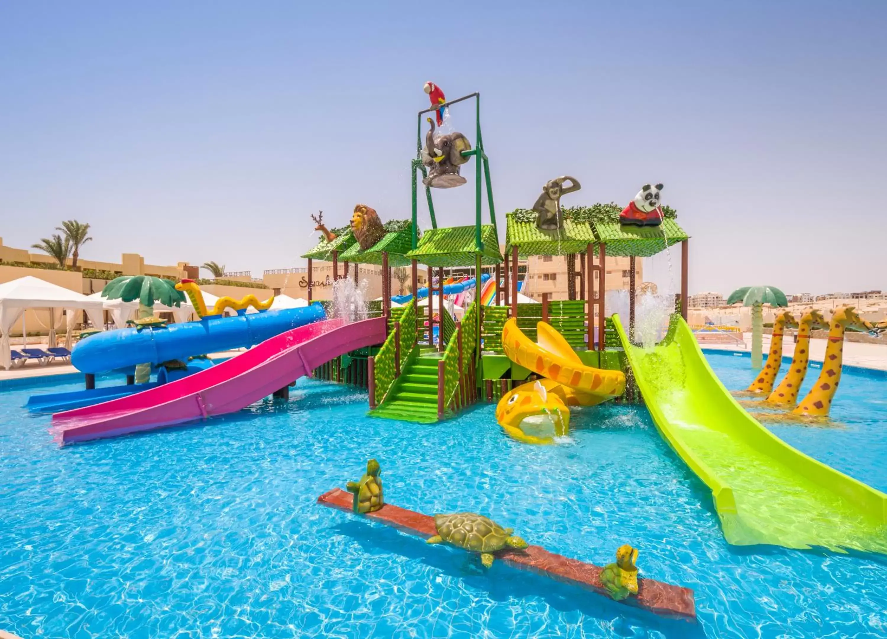 Aqua park, Water Park in Sunny Days Mirette Family Resort