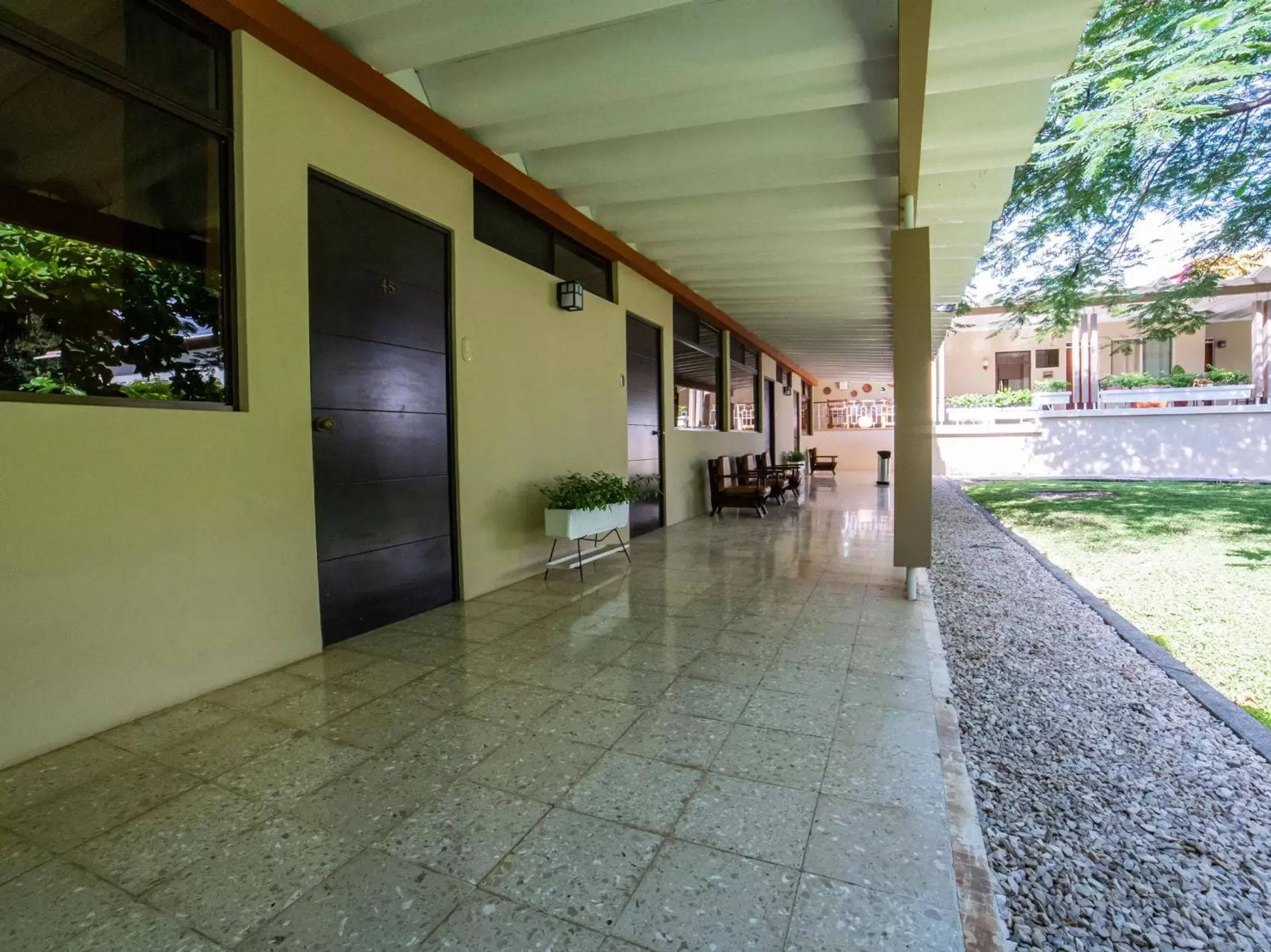 Patio in Hotel Diriá Santa Cruz