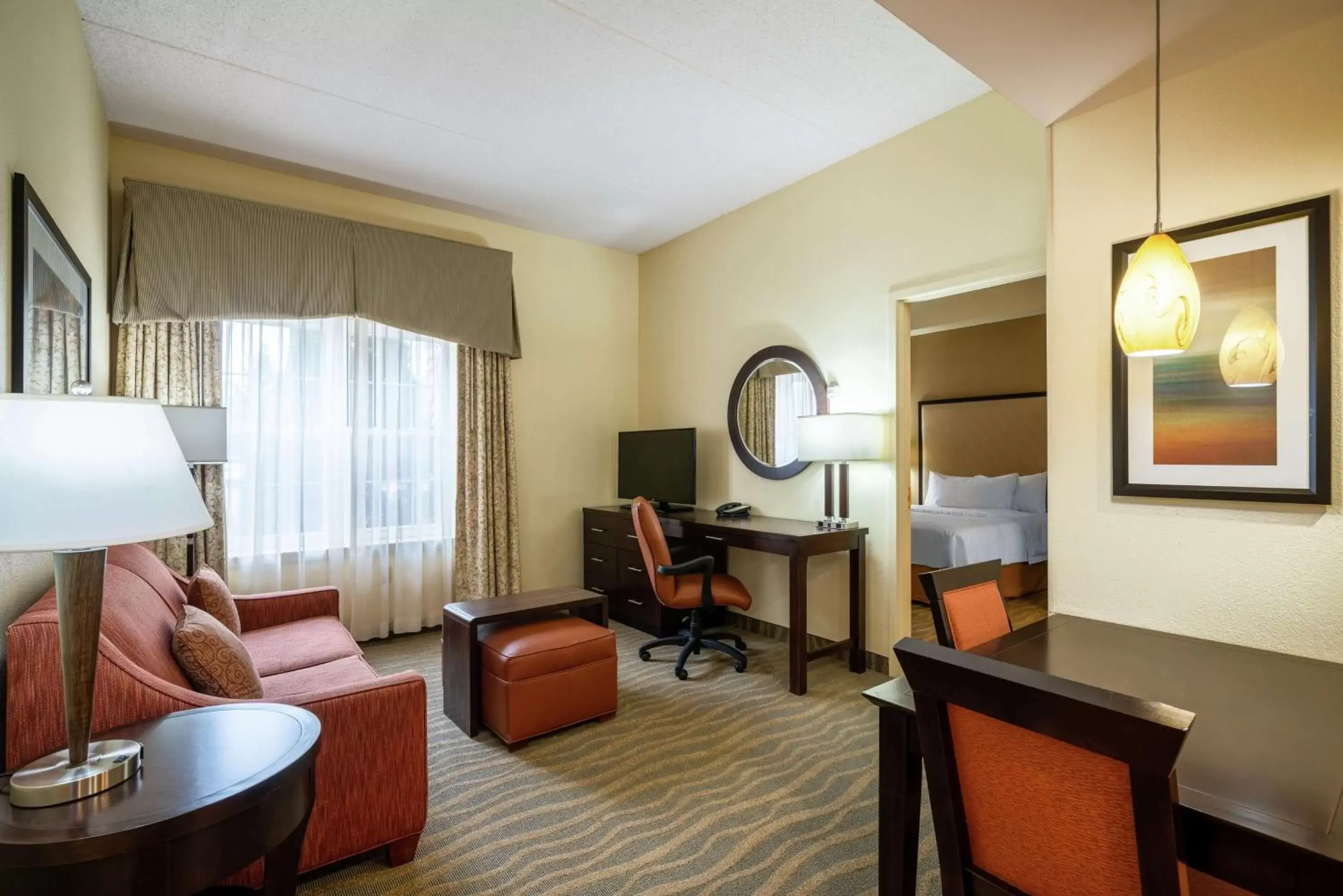 Living room, Seating Area in Homewood Suites by Hilton Philadelphia-Valley Forge