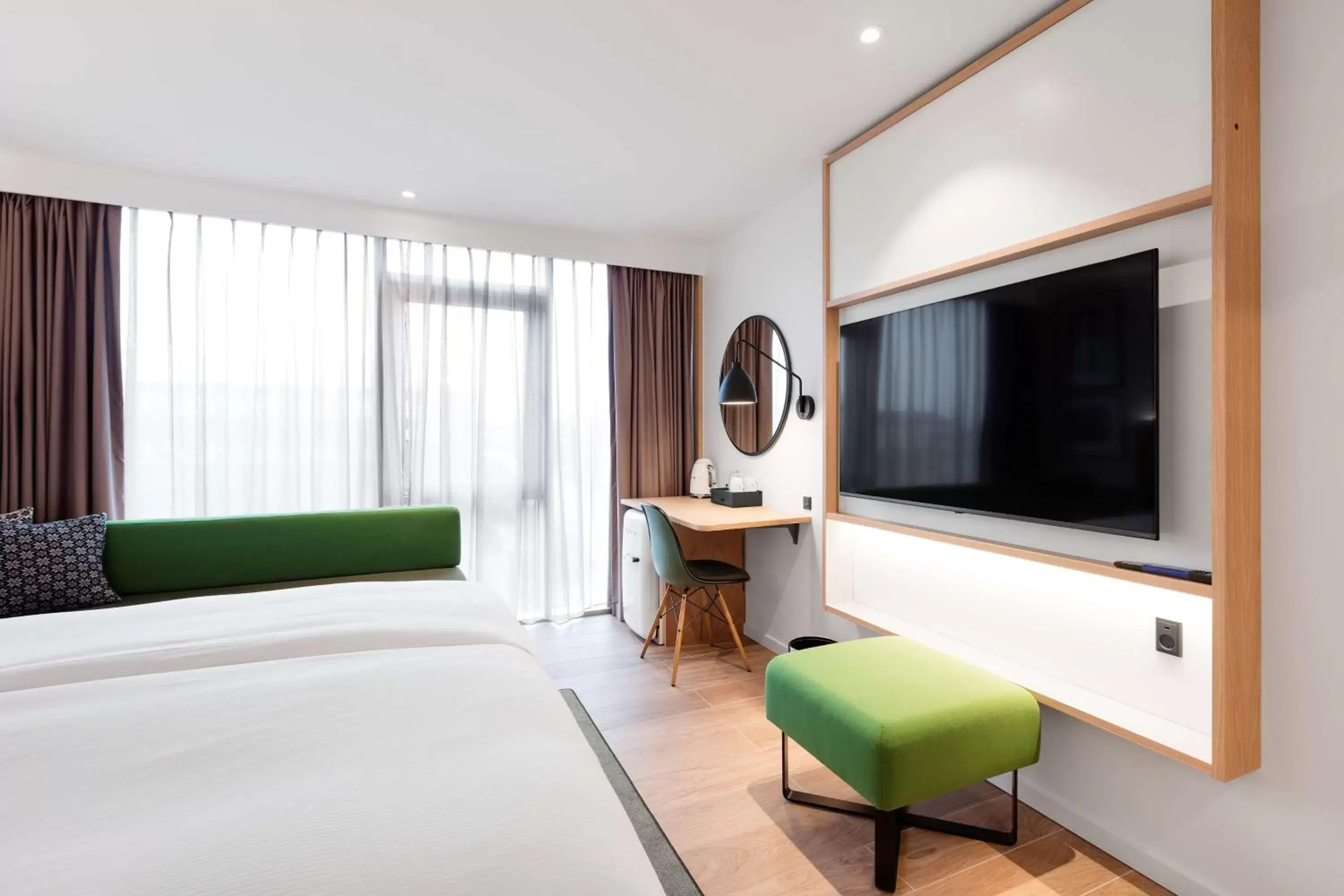 Bedroom, TV/Entertainment Center in Hilton Garden Inn Faroe Islands