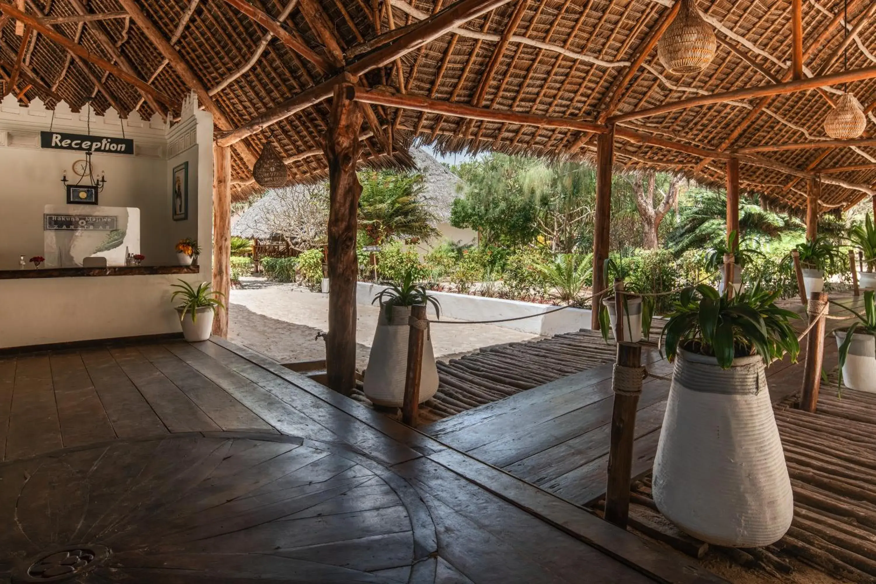 Lobby or reception in Hakuna Majiwe Beach Lodge Zanzibar