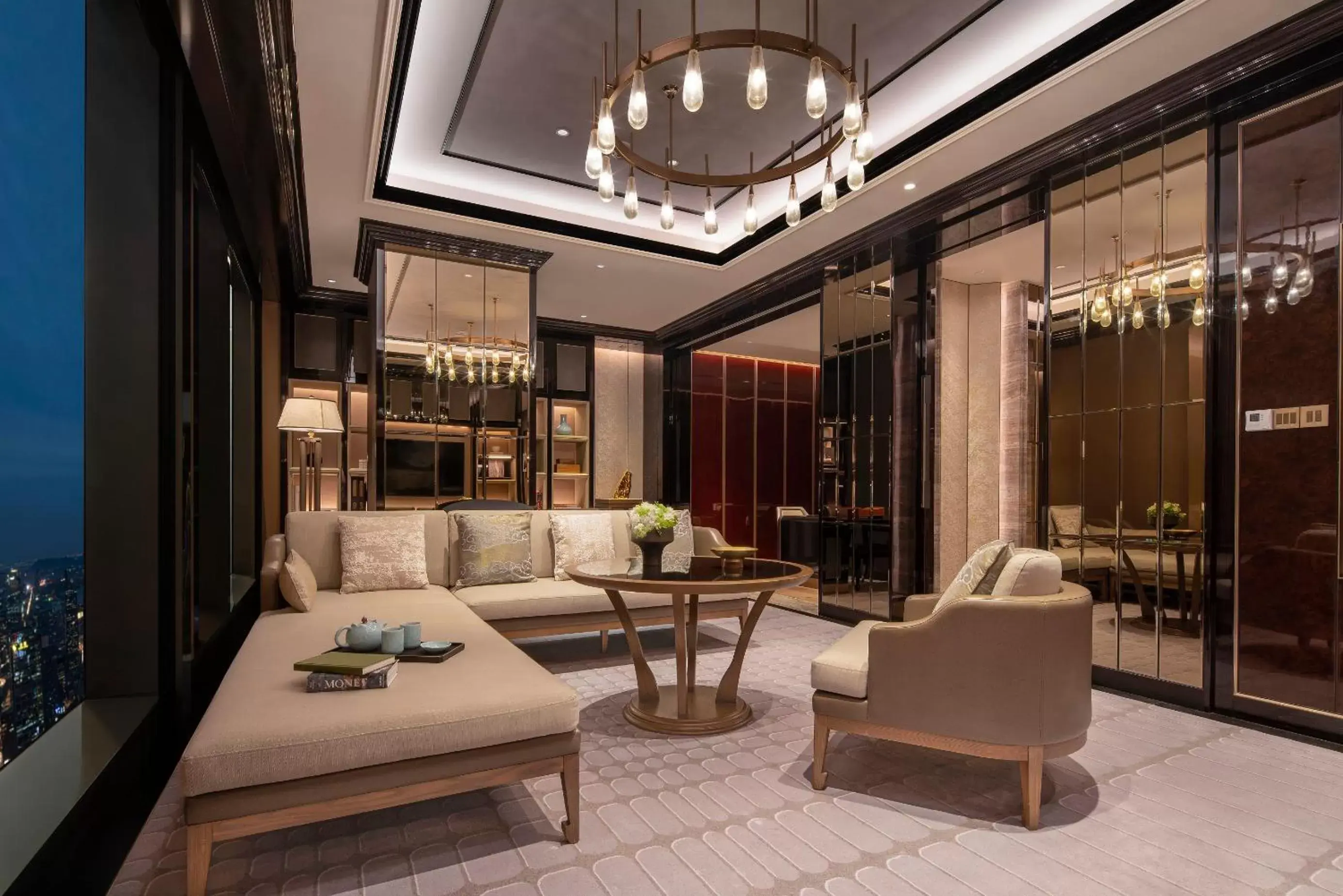 Living room, Lobby/Reception in The Ritz-Carlton, Nanjing