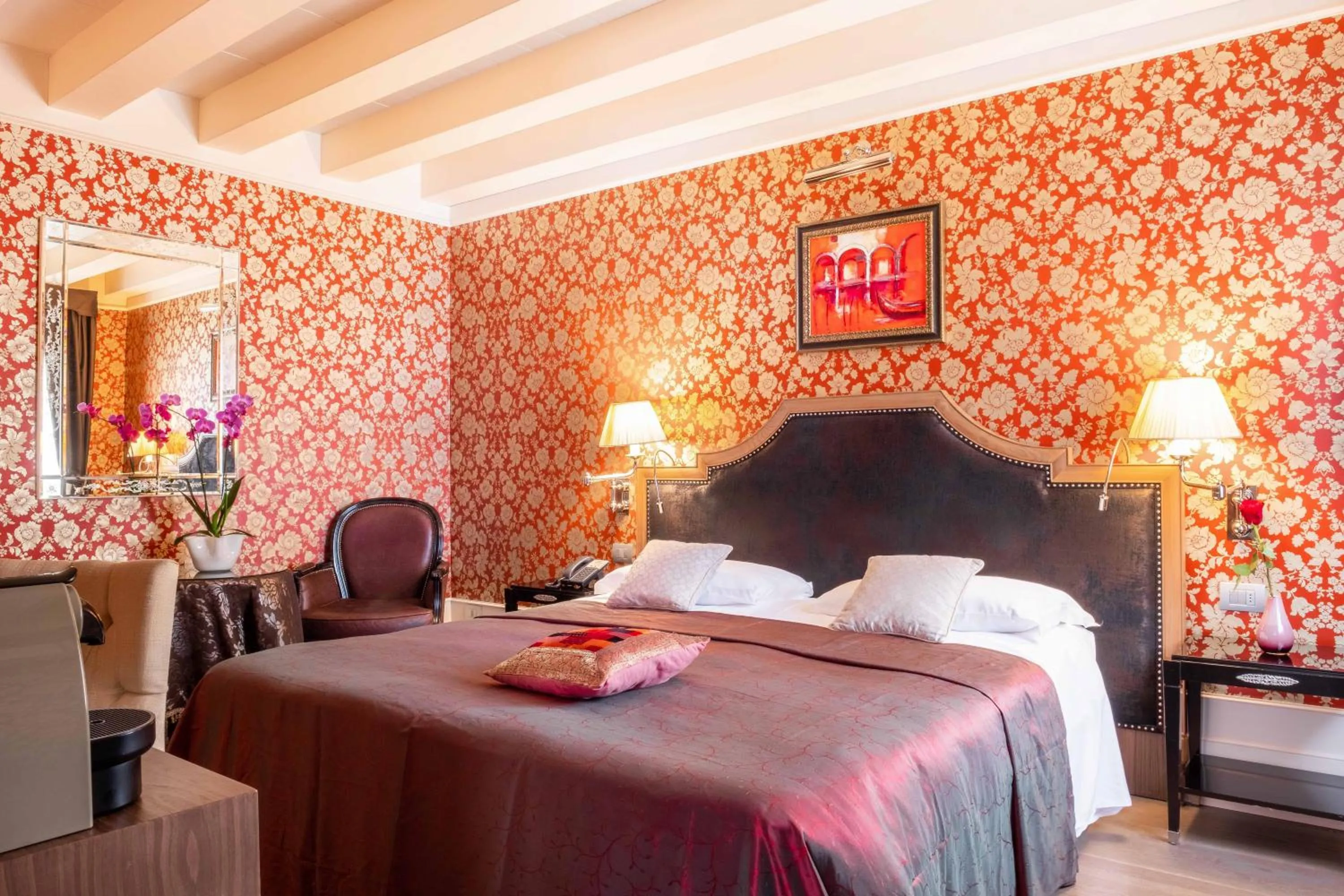 Bed in Hotel Moresco