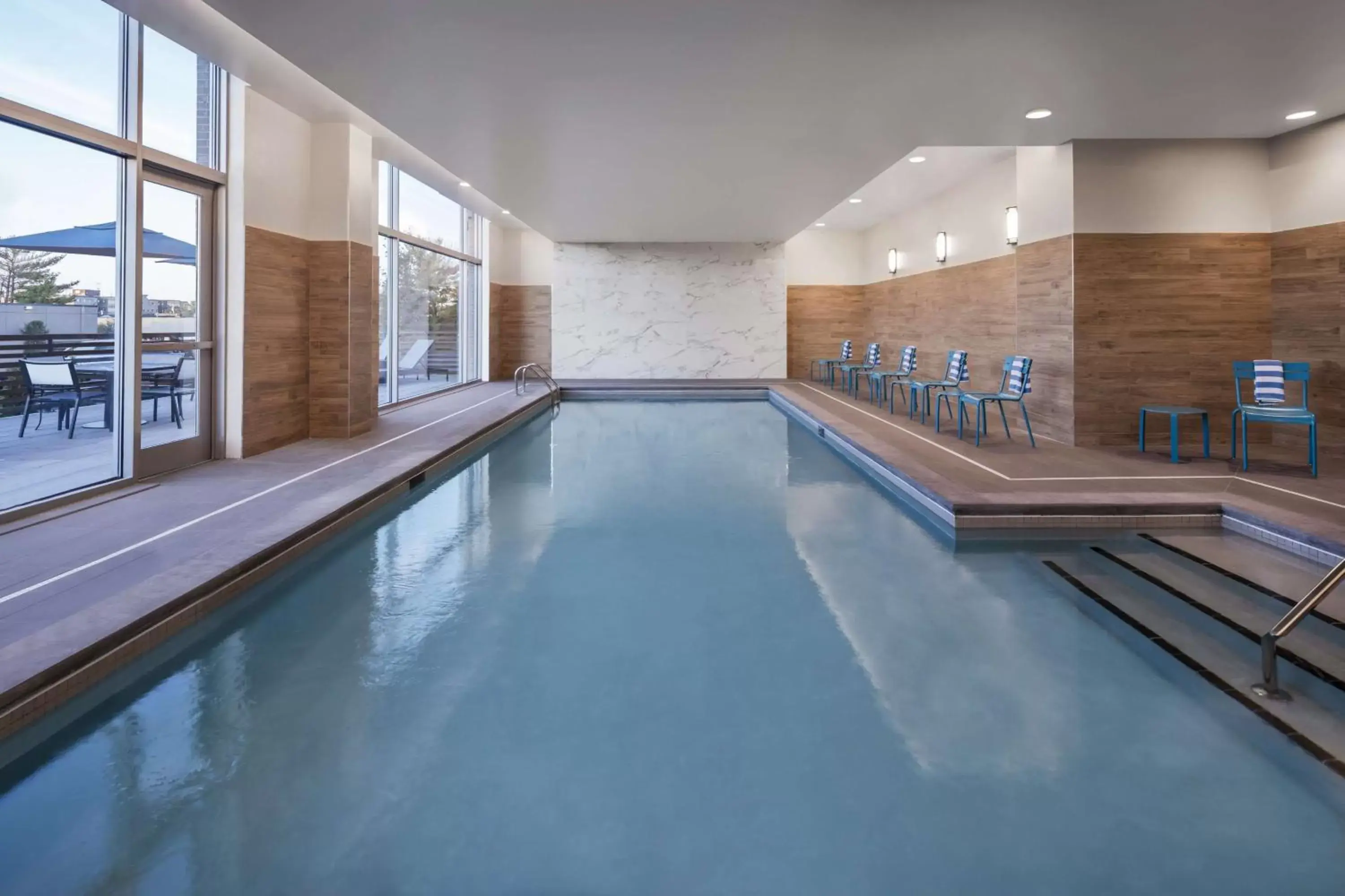 Pool view, Swimming Pool in Homewood Suites by Hilton Boston Woburn