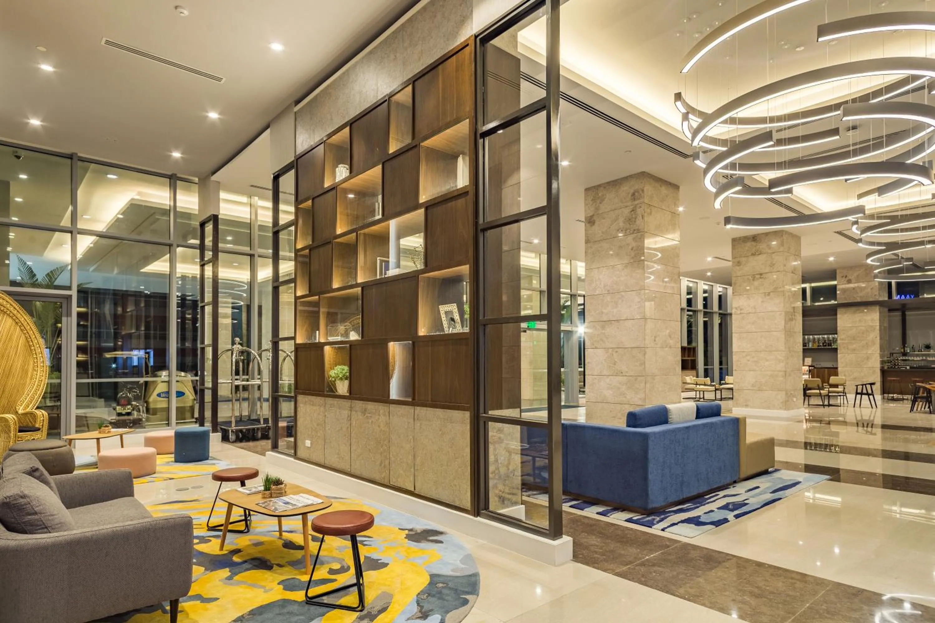 Seating area in Citadines Bay City Manila