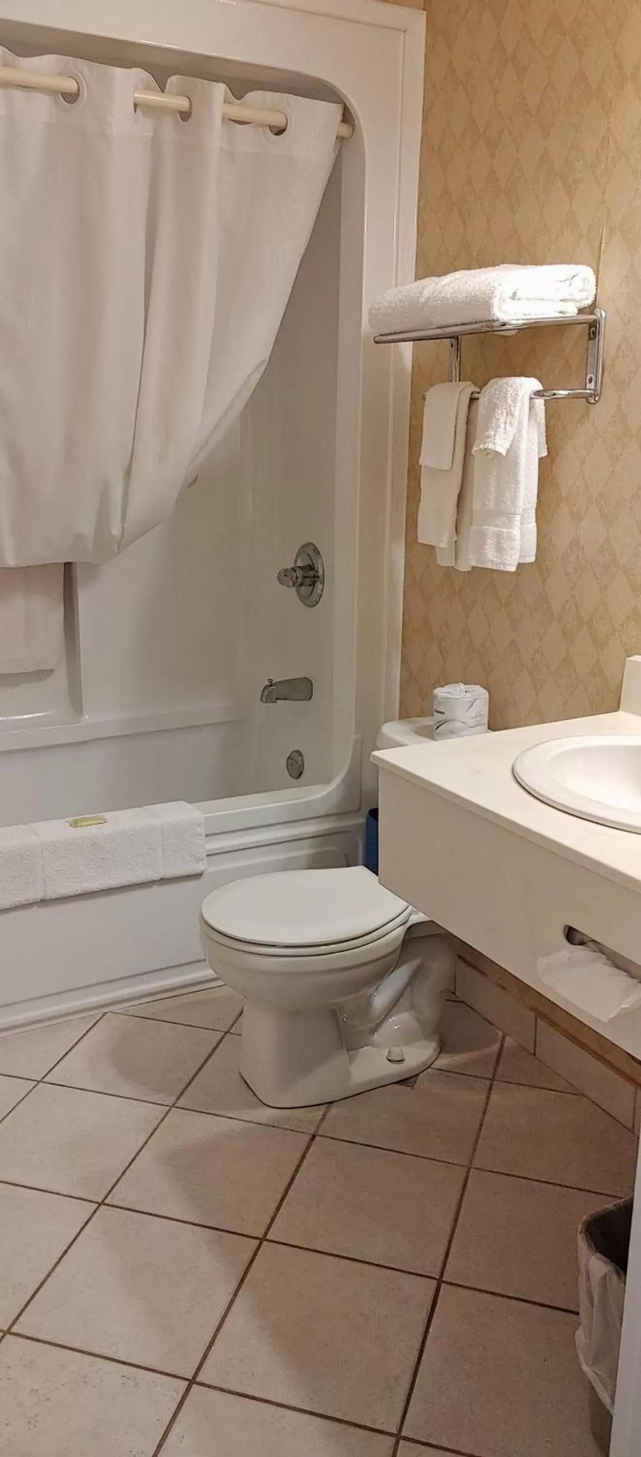 Bathroom in Travelodge by Wyndham Amherst