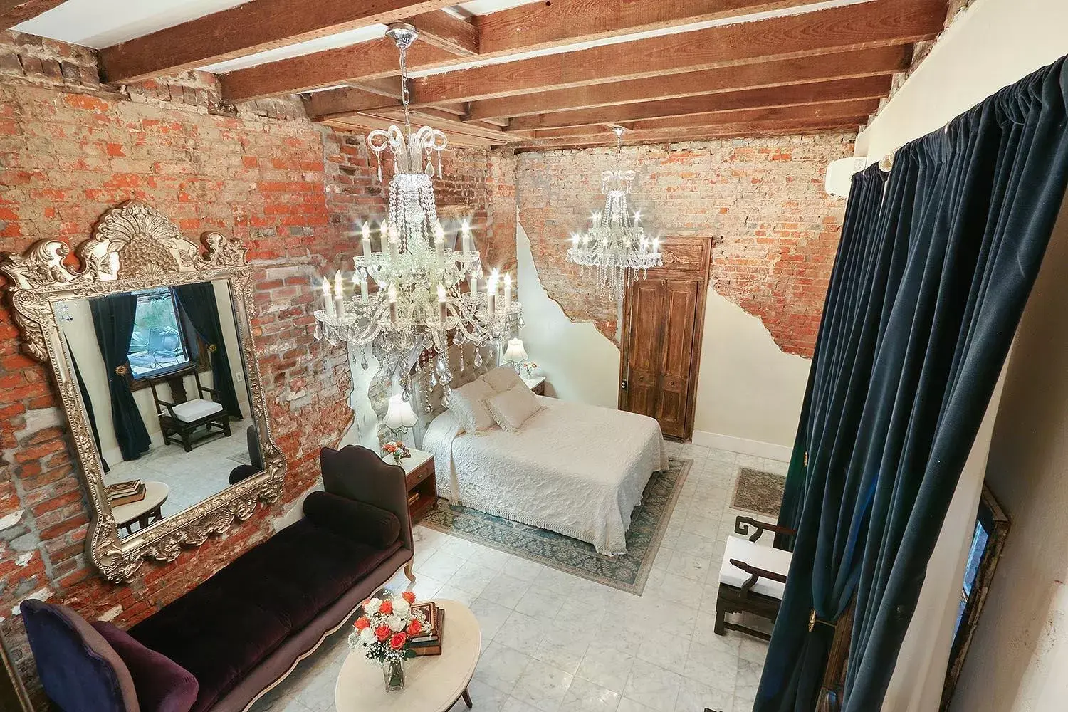 Bedroom, Seating Area in French Quarter Mansion