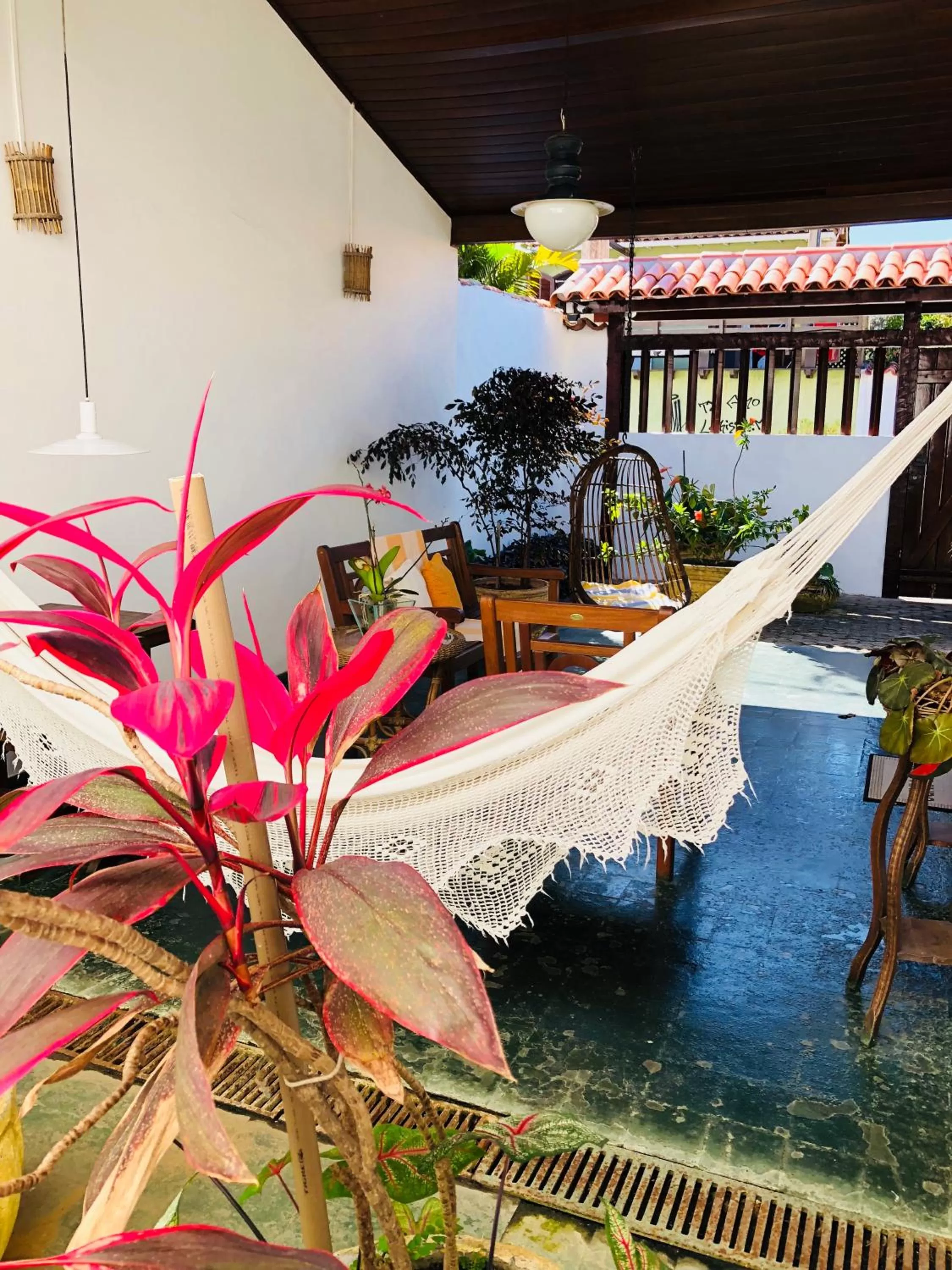Balcony/Terrace in Pousada Canteiros