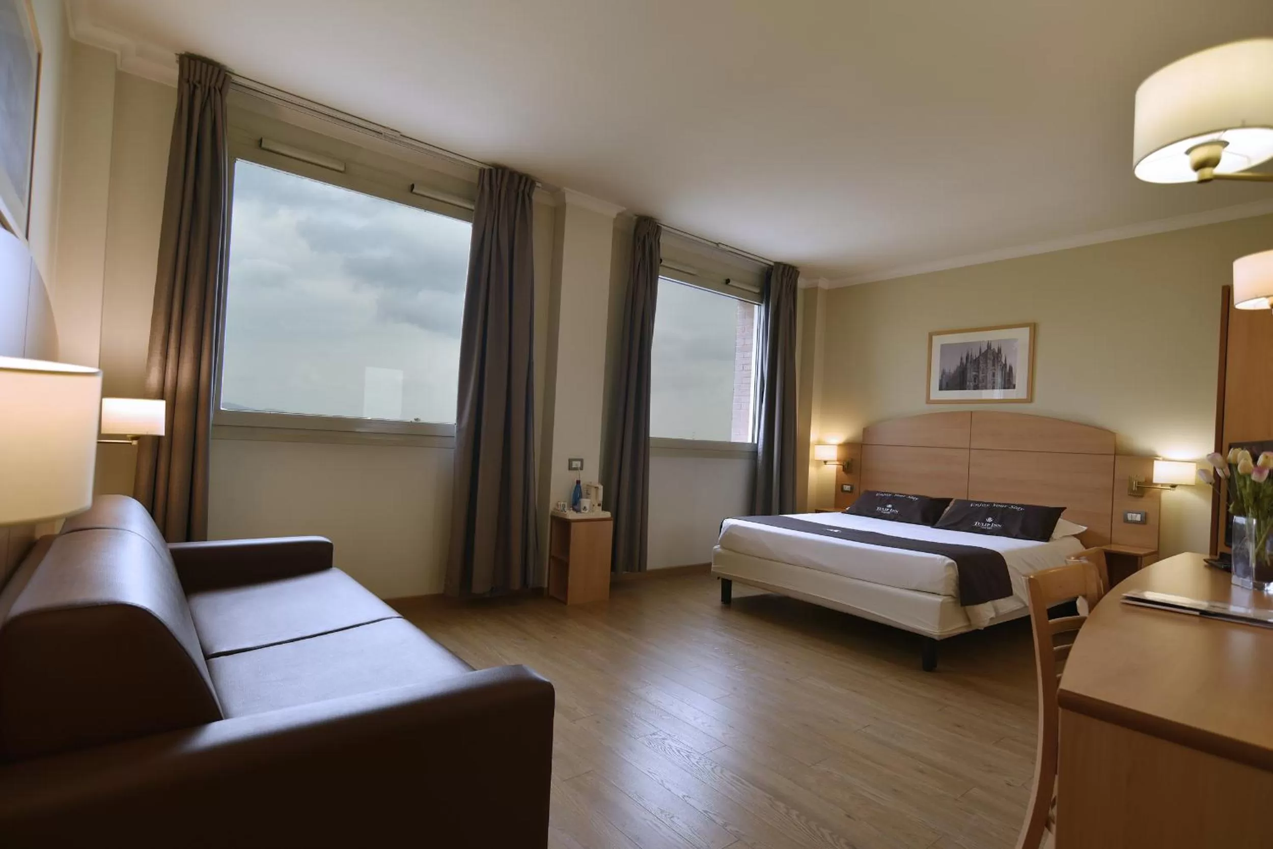 Photo of the whole room, Bed in Tulip Inn Turin West Rivoli