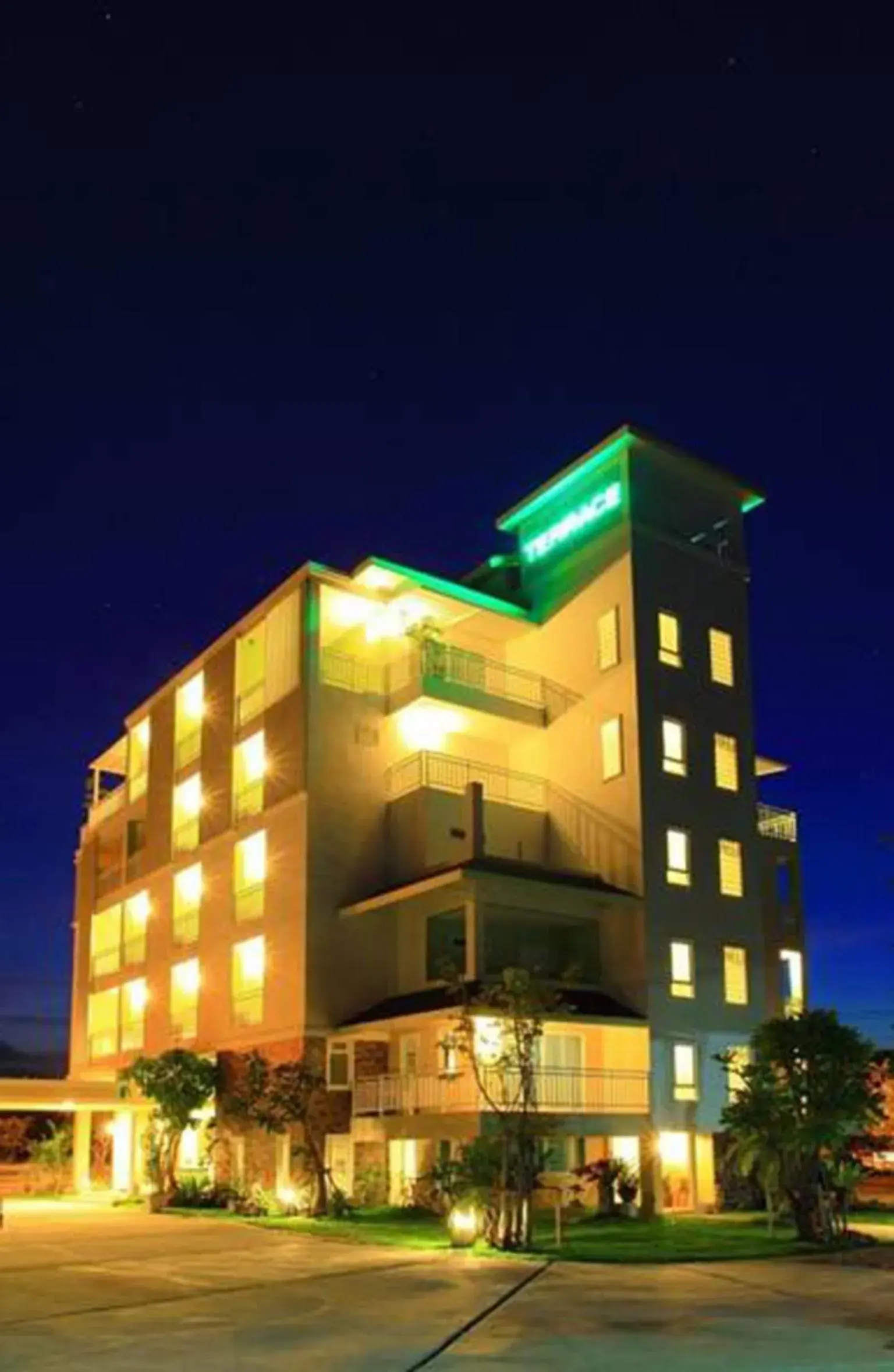 Night, Property Building in The Terrace Hotel