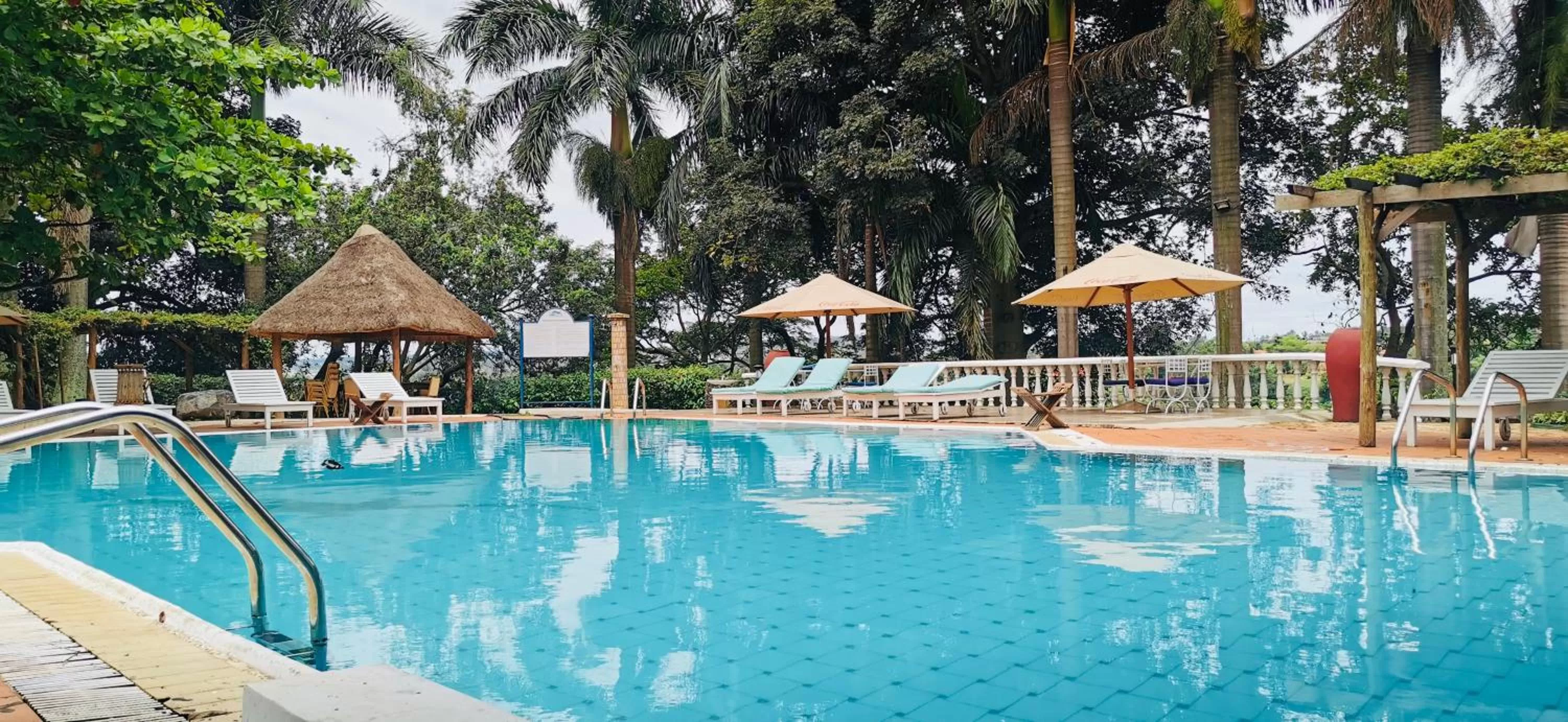 Swimming pool in Jinja Nile Resort