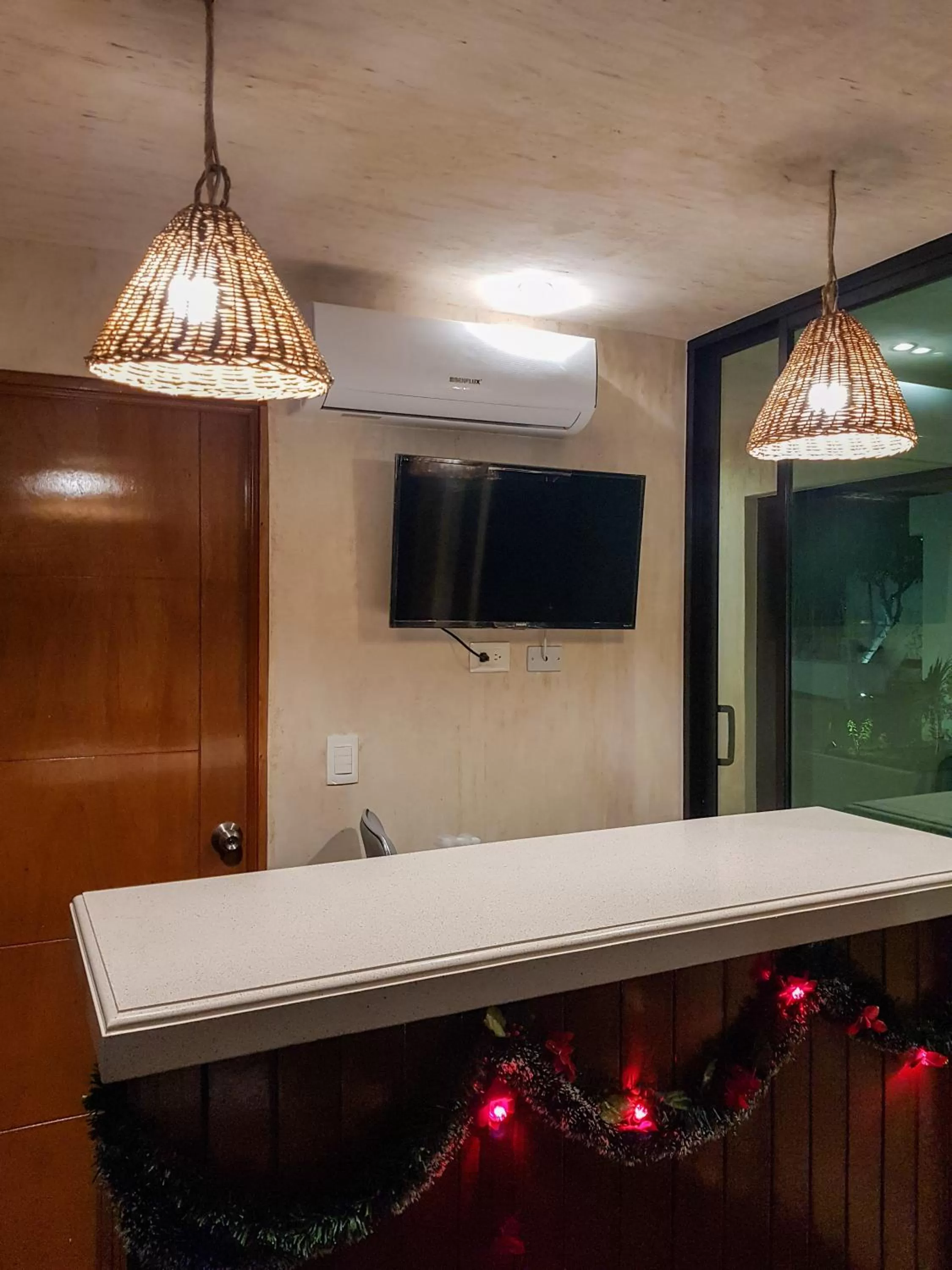 Lobby or reception, TV/Entertainment Center in Hotel Boutique Bugambilias