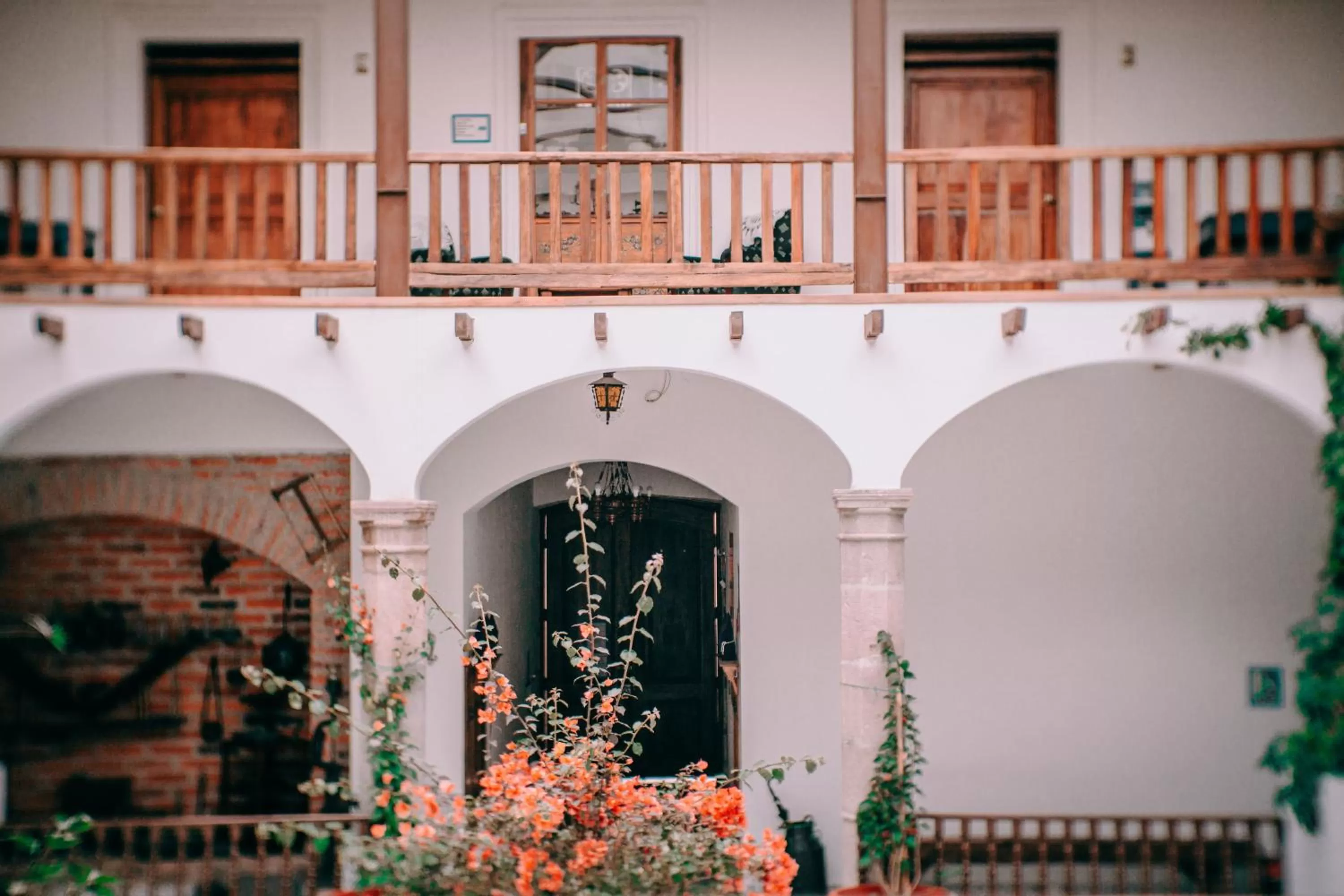 Patio in Hotel Casa Alquimia