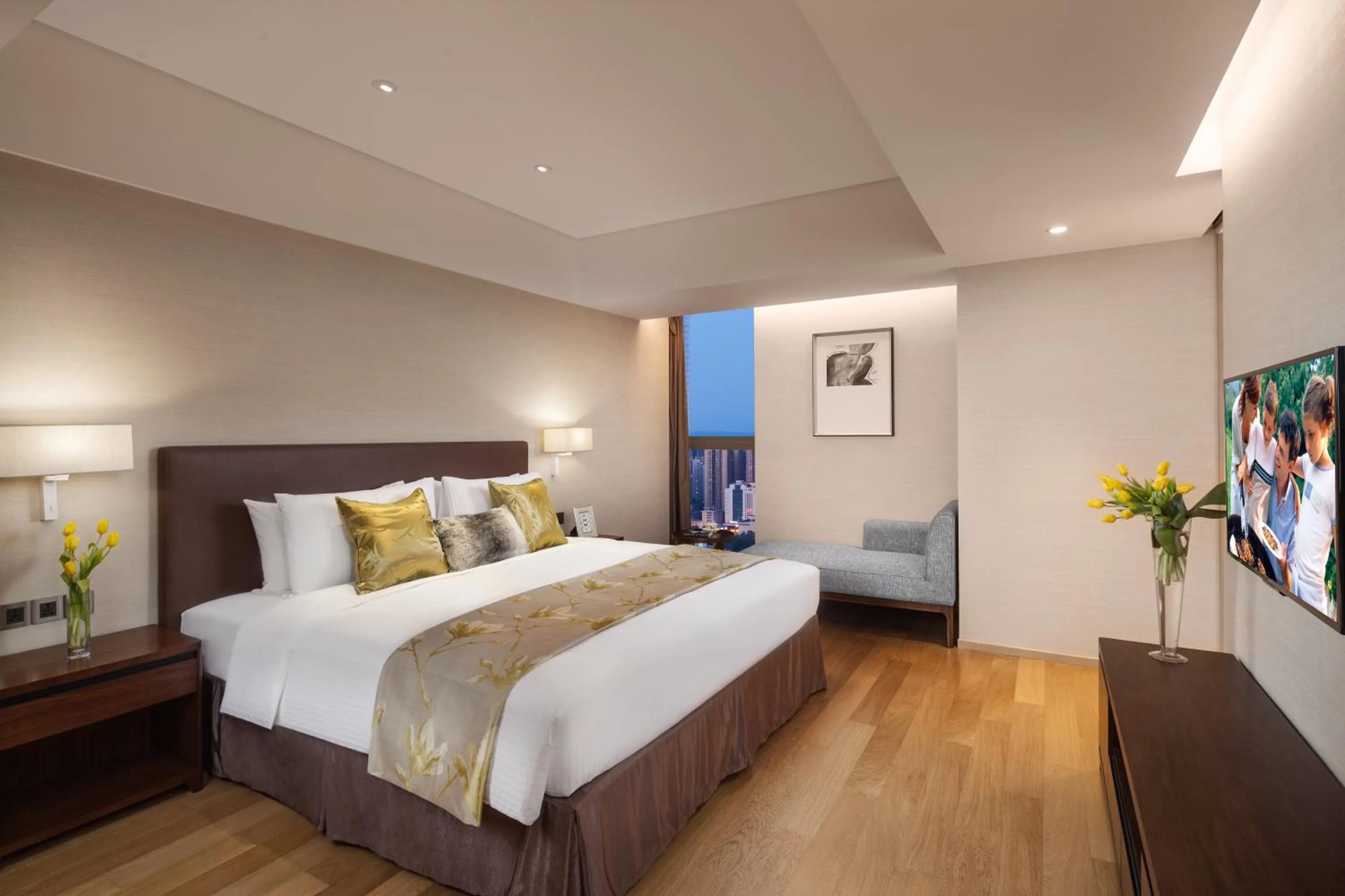 Bedroom, Bed in Somerset Xindicheng Xi&#x27;an