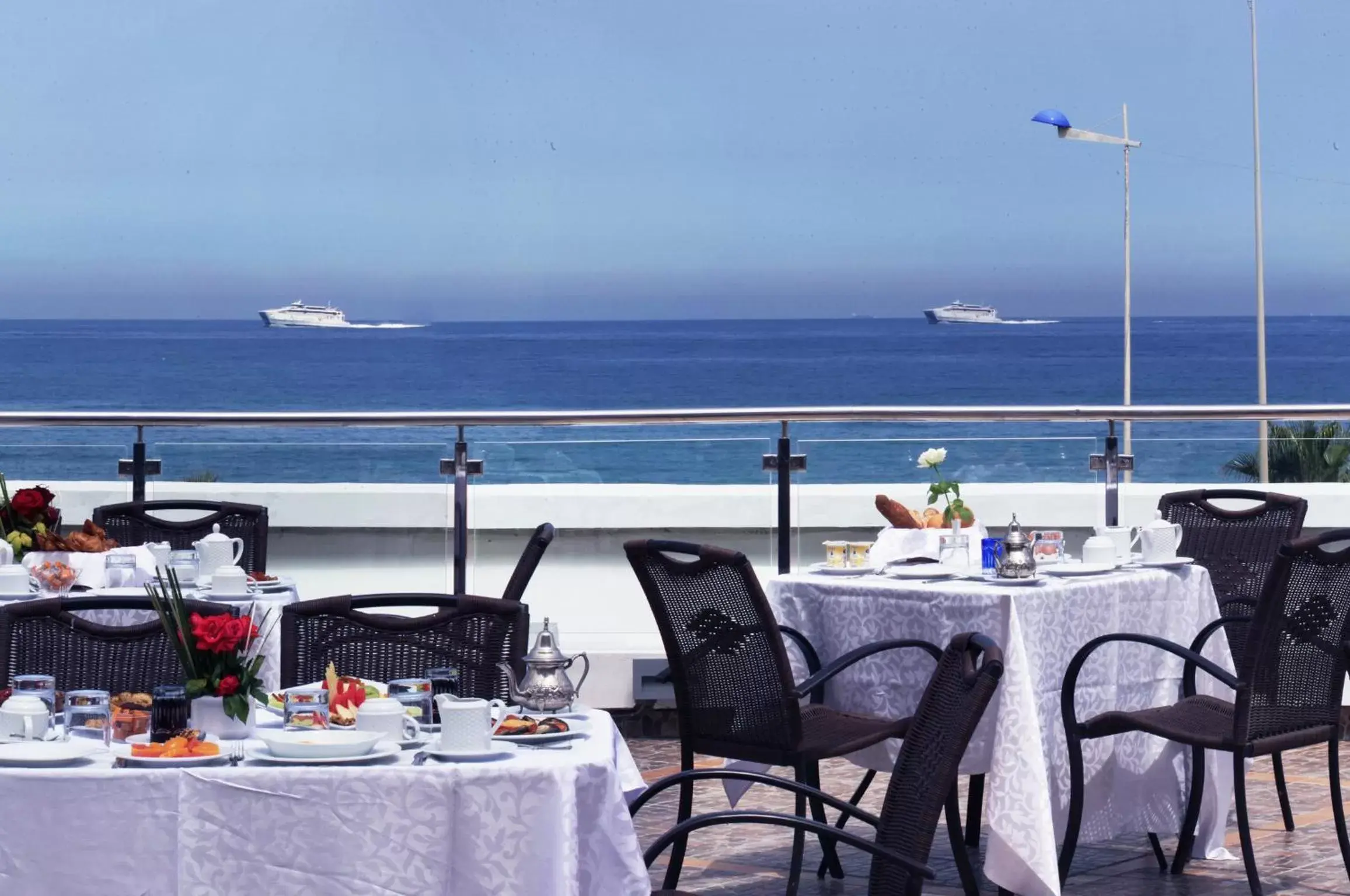 View (from property/room), Restaurant/Places to Eat in Grand Mogador Sea View & Spa