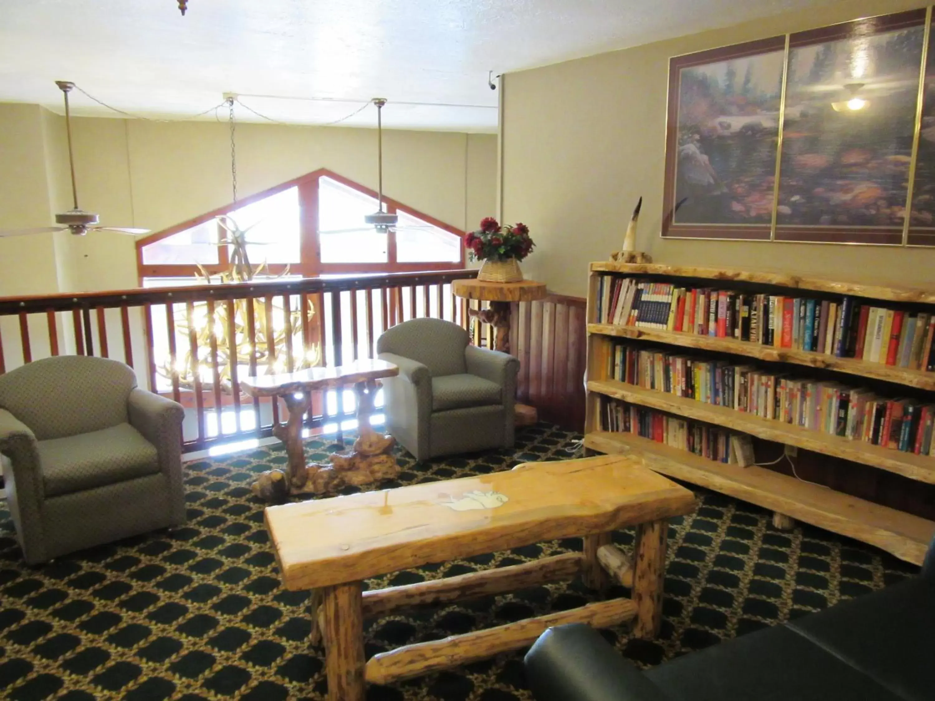 Library in White Buffalo Hotel