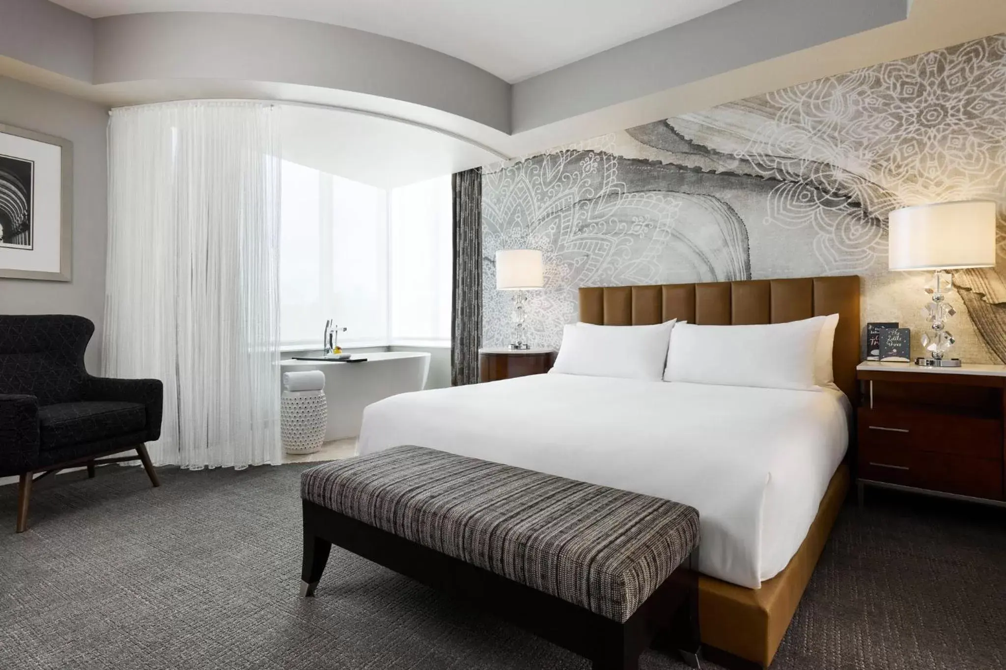 The Grand Den Mobility-Accessible Suite With Roll-in Shower in Archer Hotel Falls Church The Grand Den Mobility-Accessible Suite With Roll-in Shower in Archer Hotel Falls Church