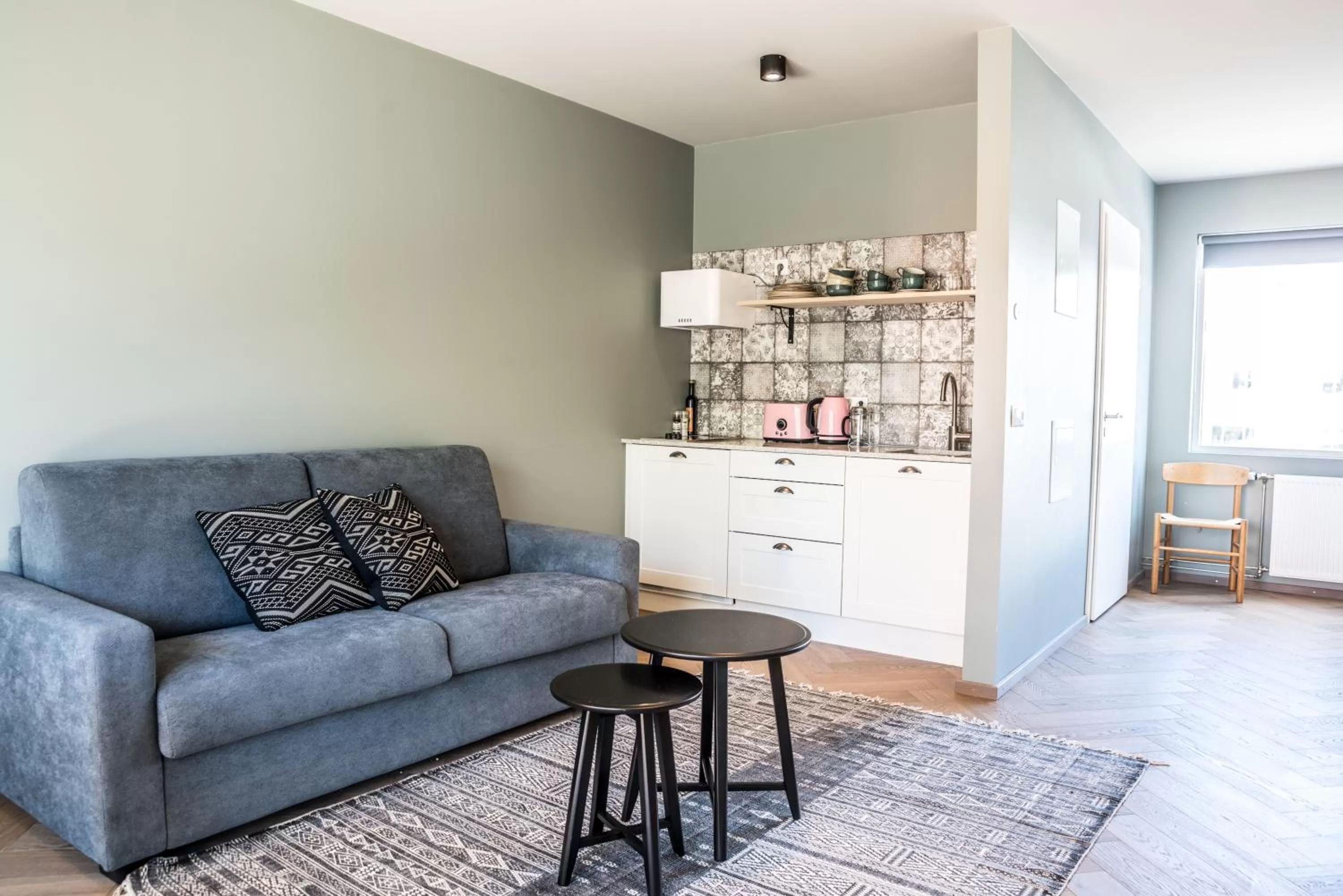 Kitchen or kitchenette in Saga Studios by Heimaleiga