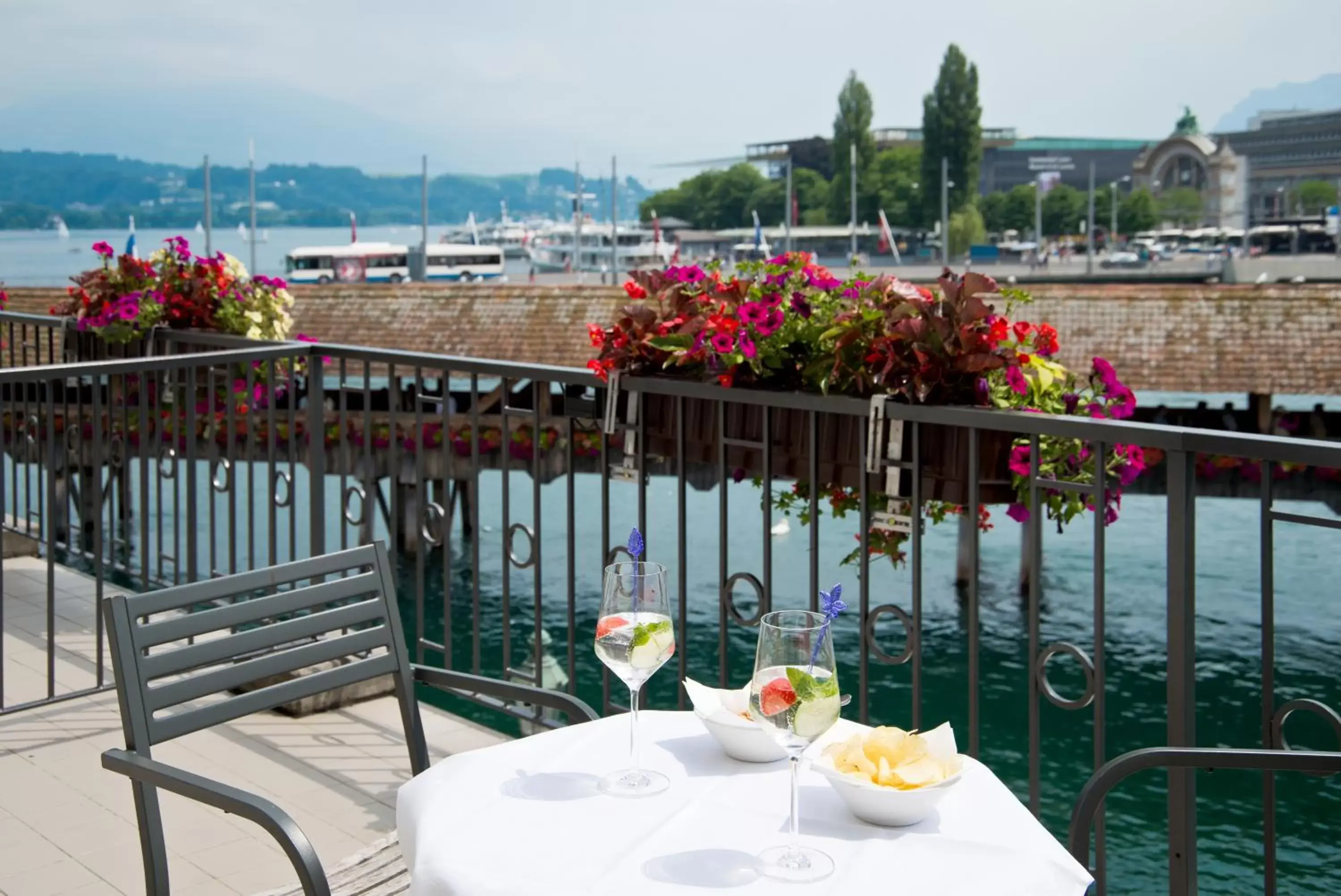 Balcony/Terrace in Hotel Des Alpes