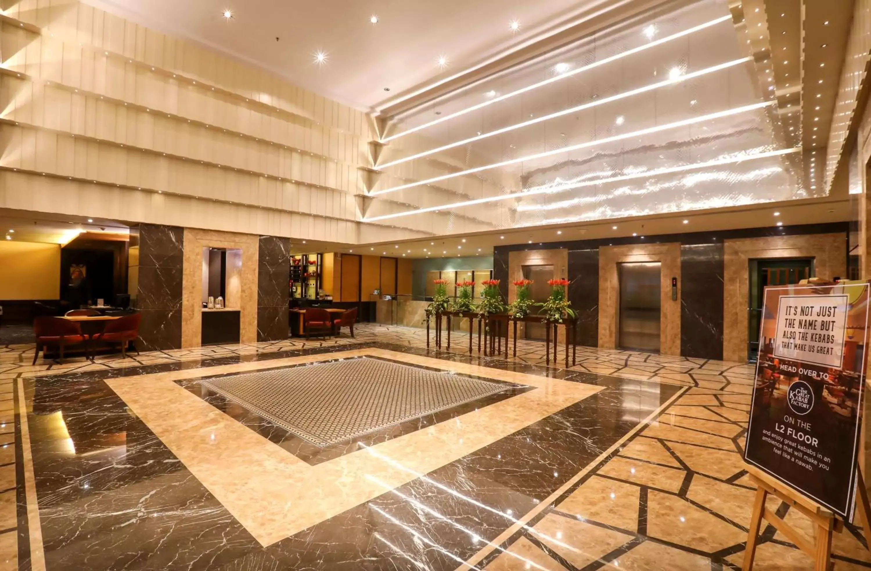 Lobby or reception in Radisson Blu Hotel Chennai City Centre