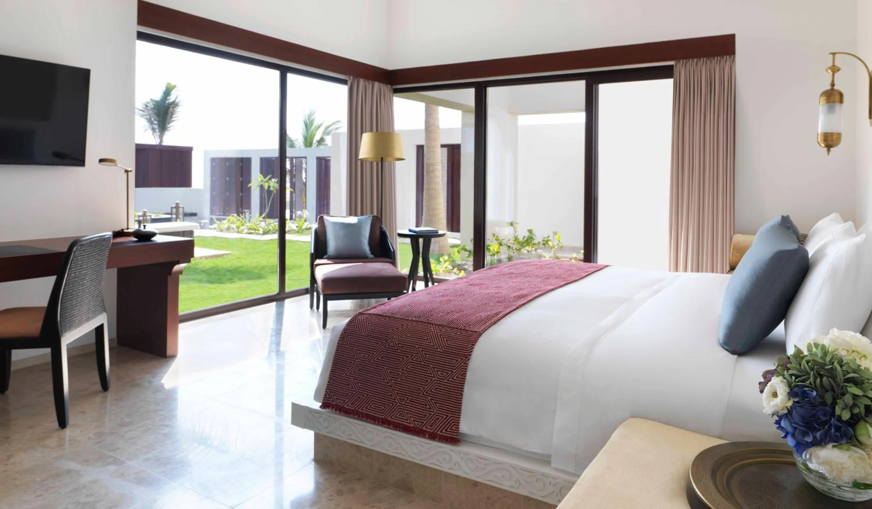 Living room, Bed in Al Baleed Resort Salalah by Anantara