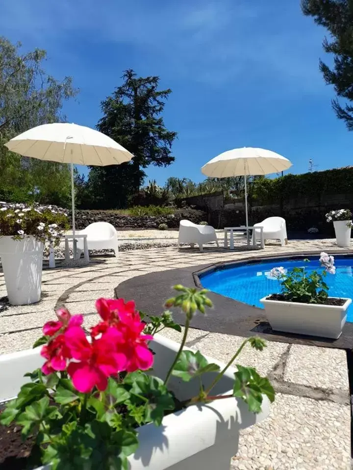 Swimming Pool in B&B BOUTIQUE DI CHARME "ETNA-RELAX-NATURA"