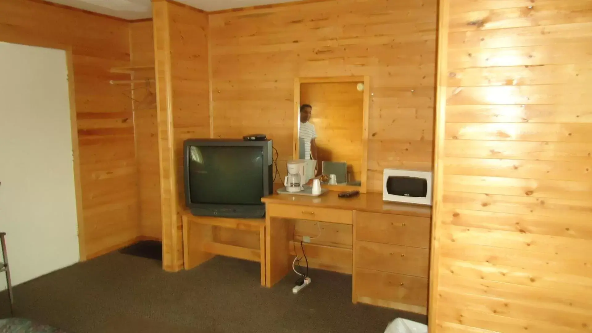 TV/Entertainment Center in Dreamland Motel