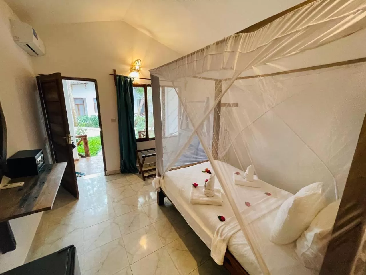 Bed in Babalao Bungalows