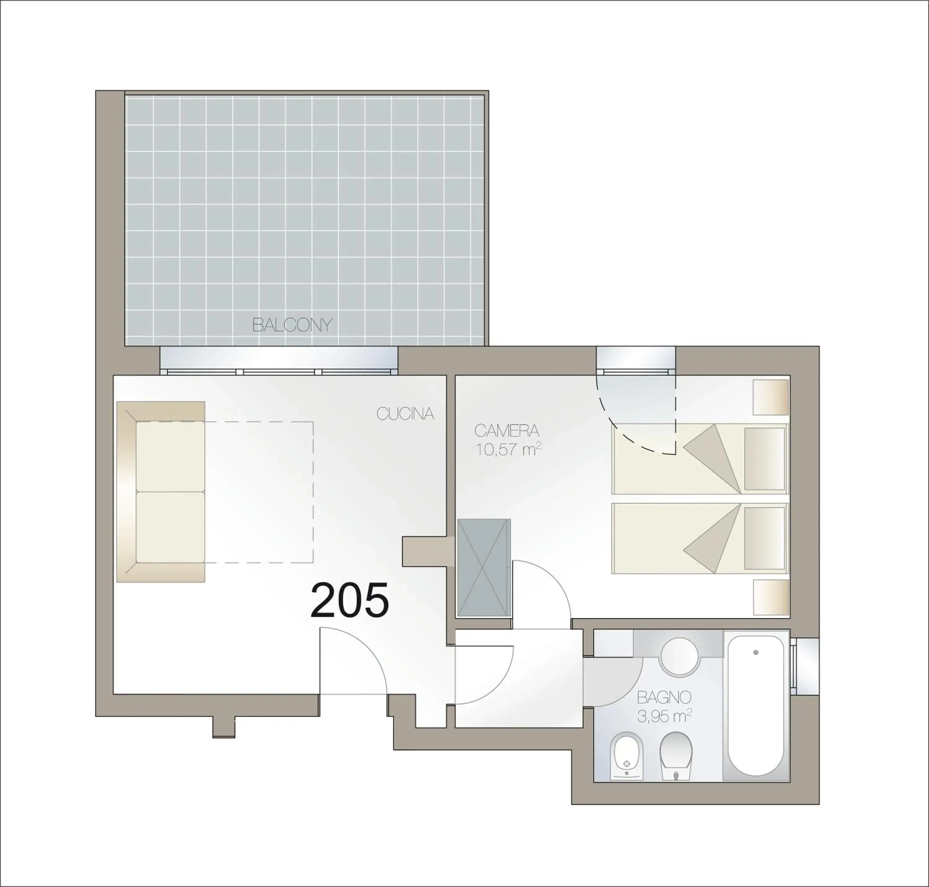 Floor Plan in Regal Hotel & Residence