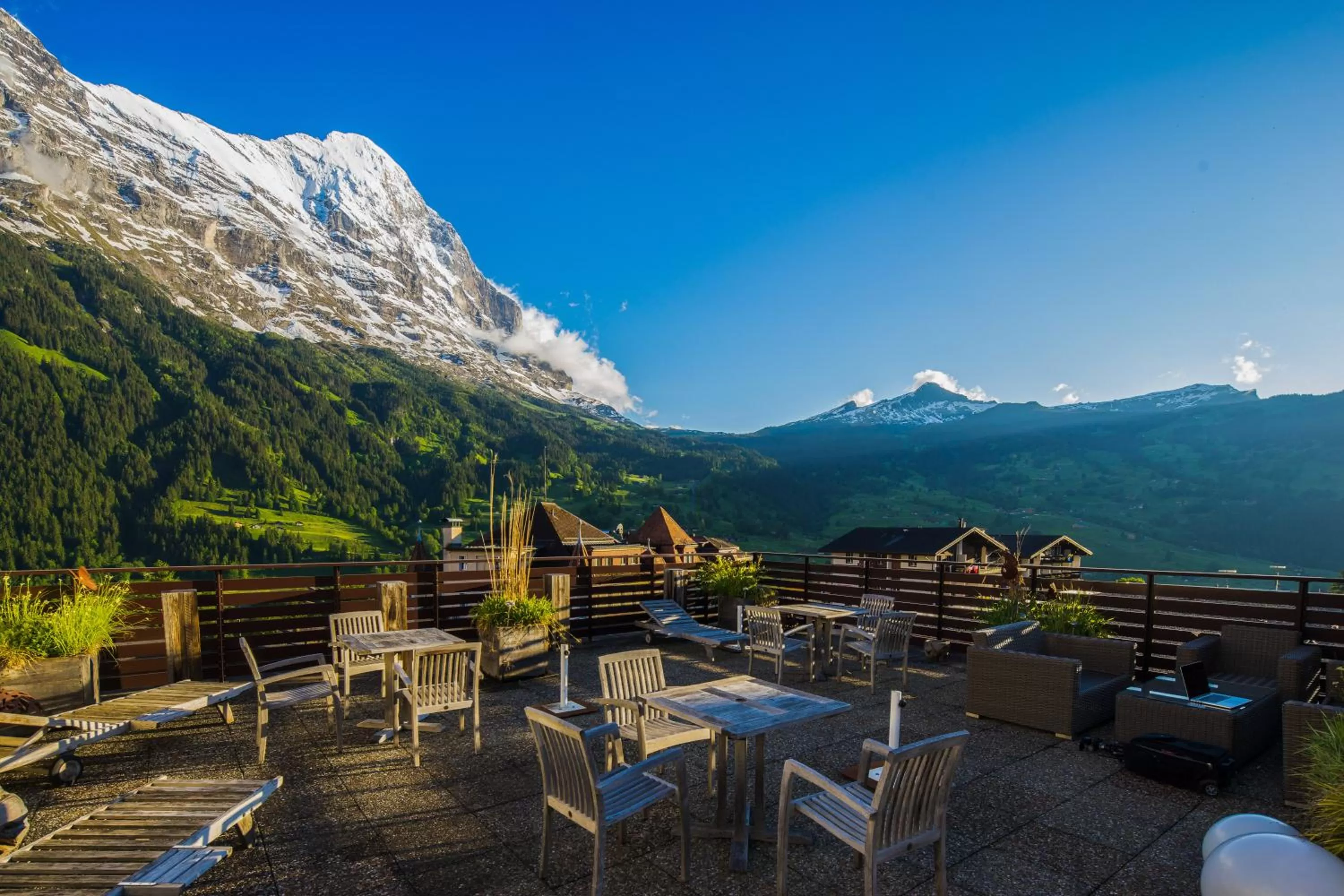 Balcony/Terrace in Hotel Kreuz & Post Grindelwald