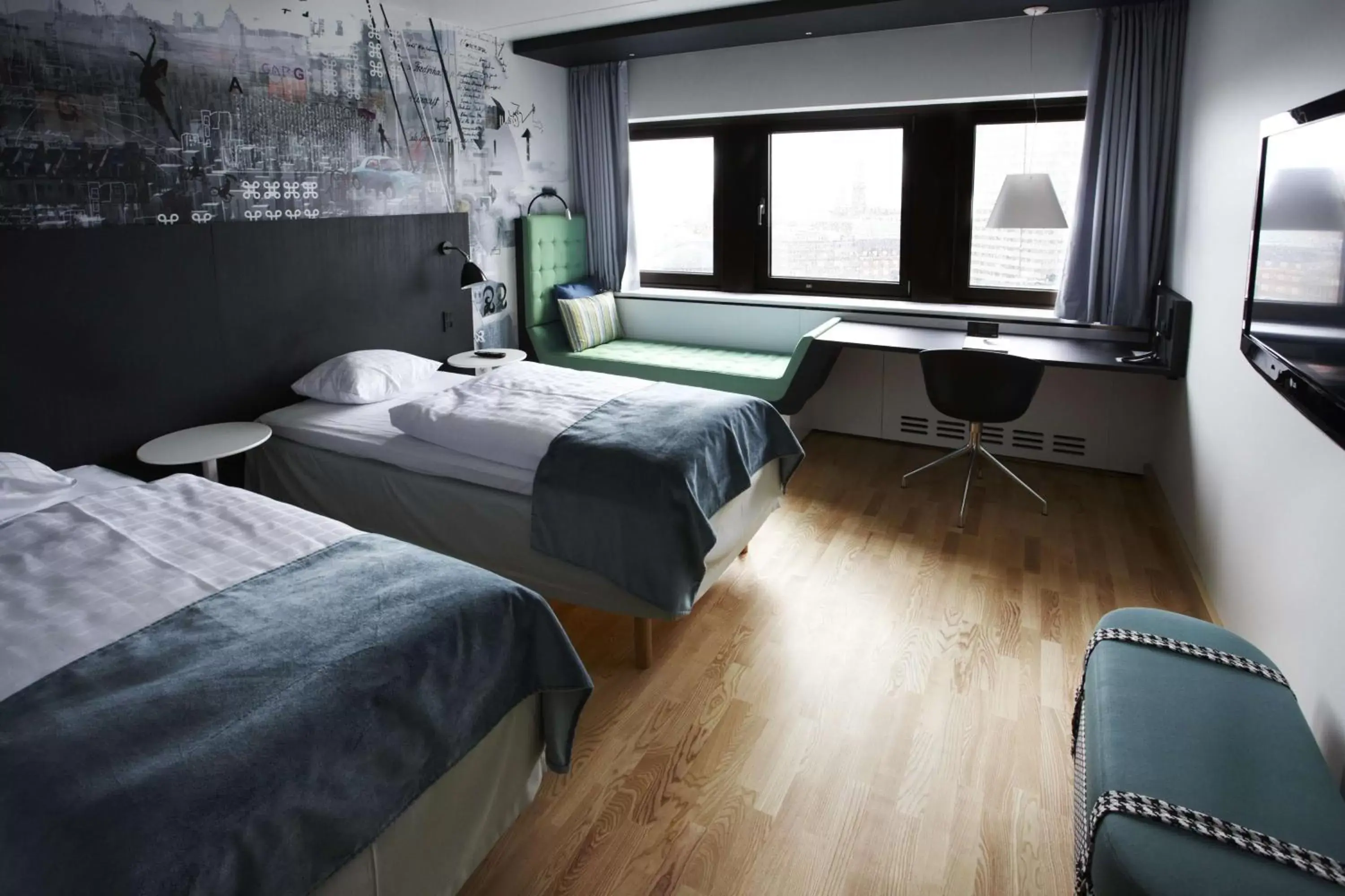 Photo of the whole room, Bed in Scandic Copenhagen
