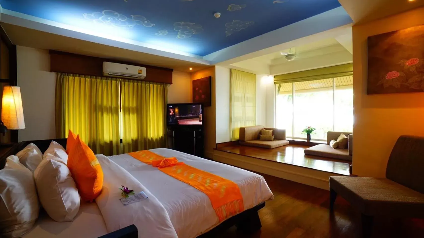 Living room, Bed in Baan Khaolak Beach Resort - SHA Plus