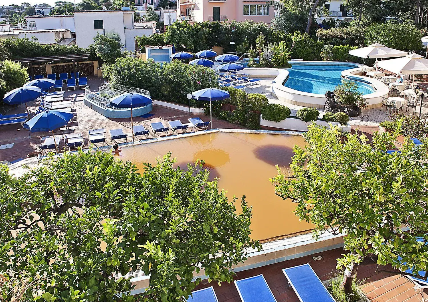 Bird's eye view, Pool View in Hotel Royal Terme