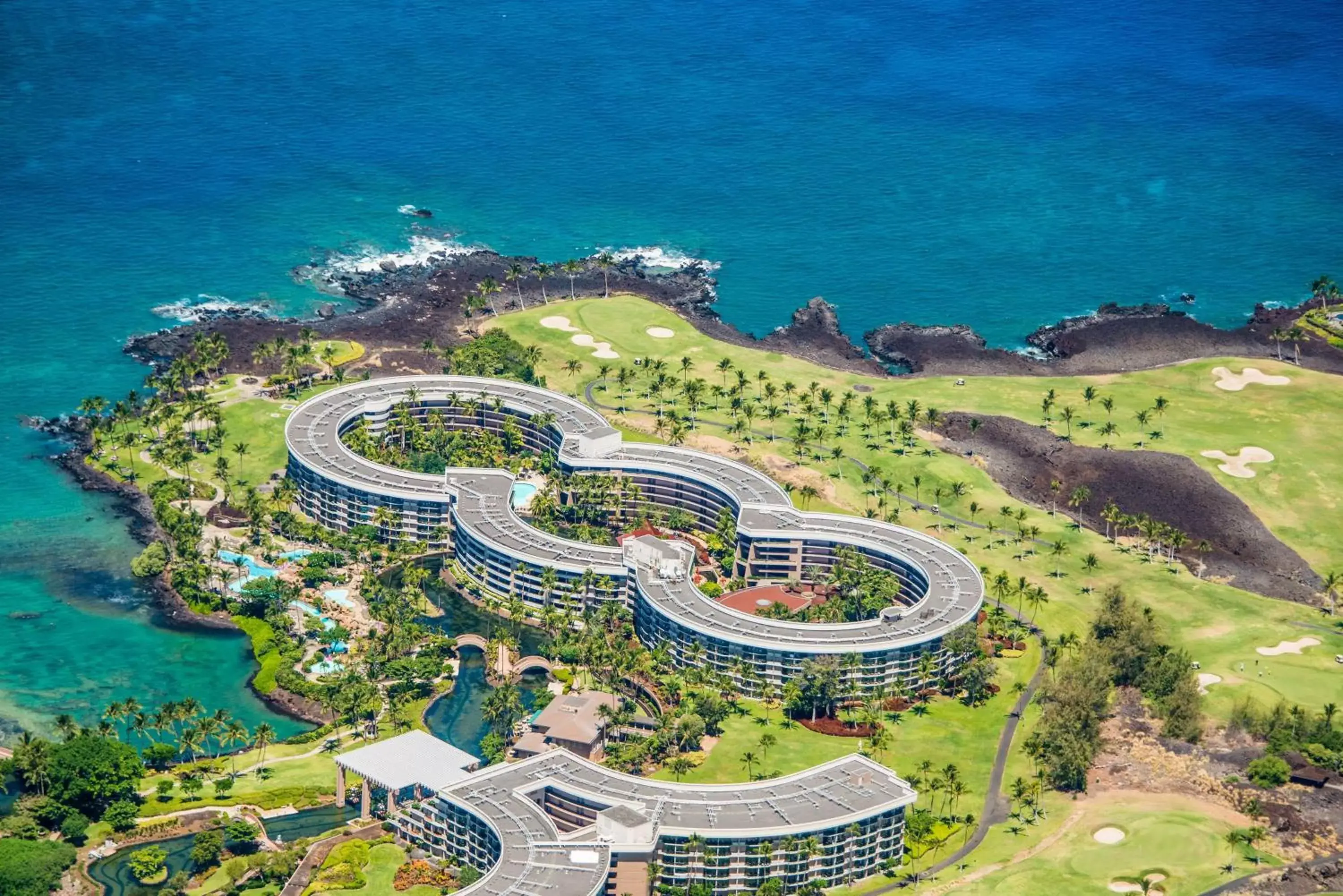 Property building, Bird's-eye View in Hilton Grand Vacations Club Ocean Tower Waikoloa Village