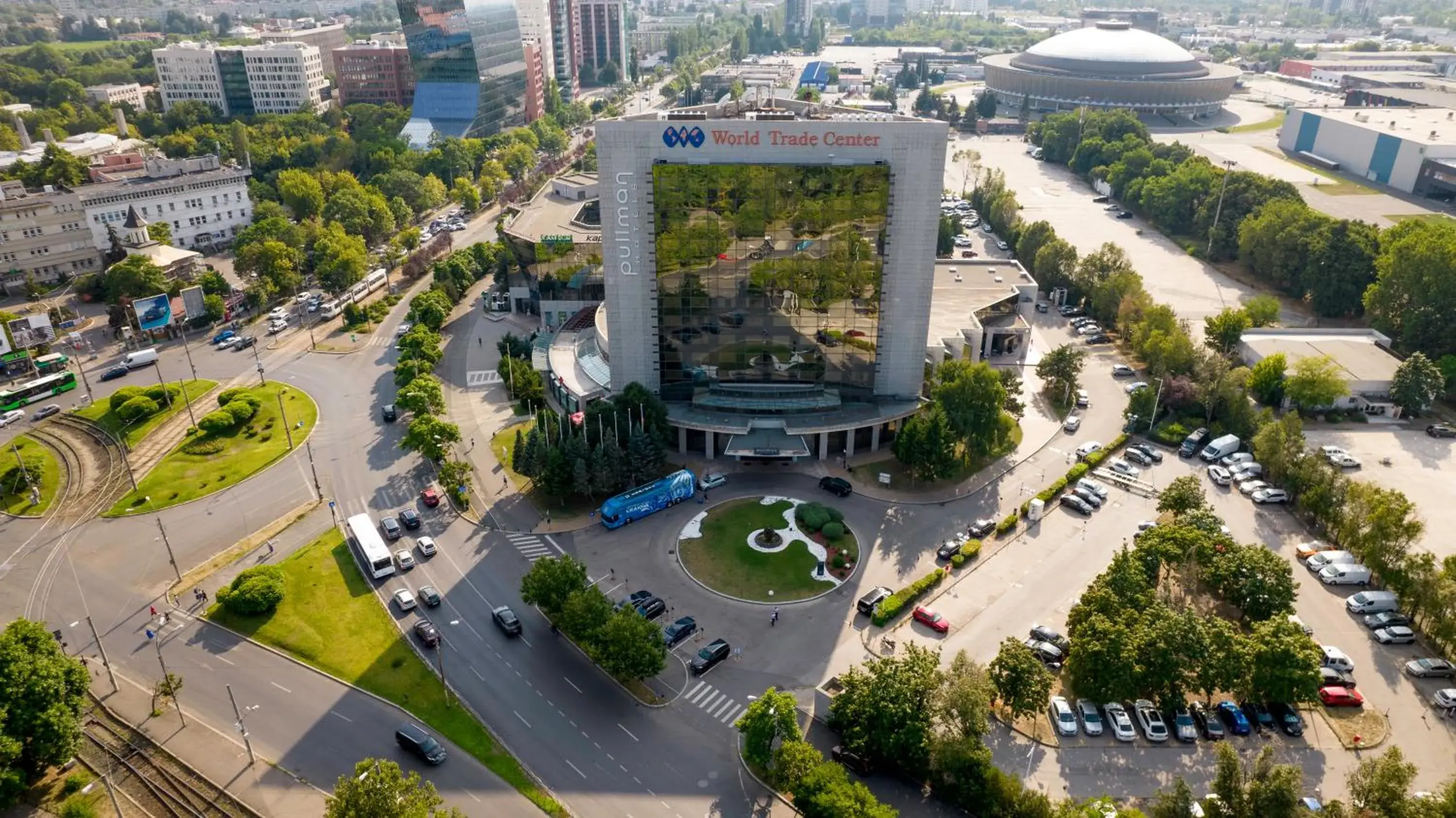 Property building, Bird's-eye View in Pullman Bucharest World Trade Center