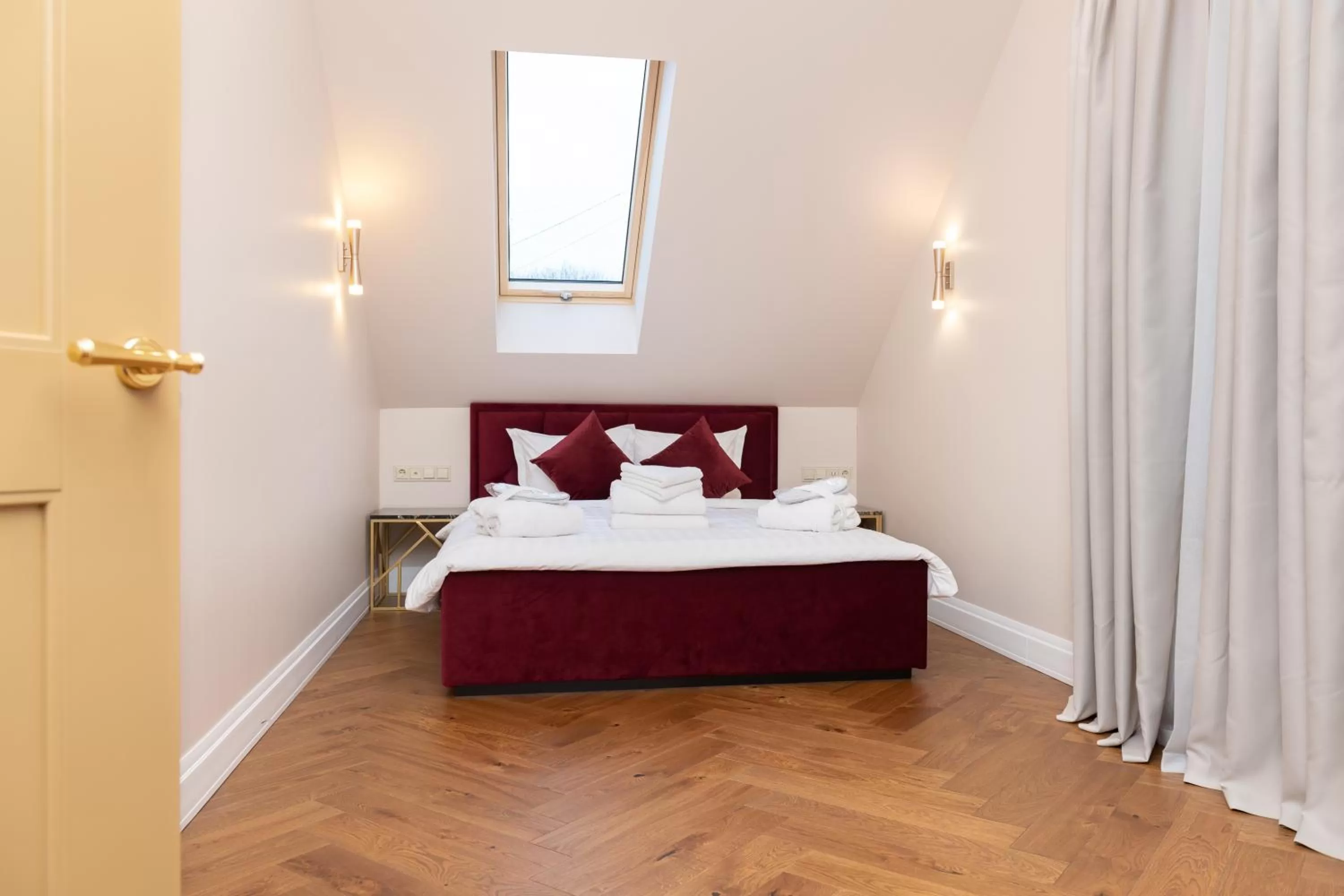 Bed in Hotel Meltzer Apartments